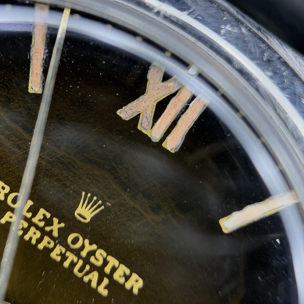 1948 Rolex Bubbleback 6050 Tropical Dial Watch