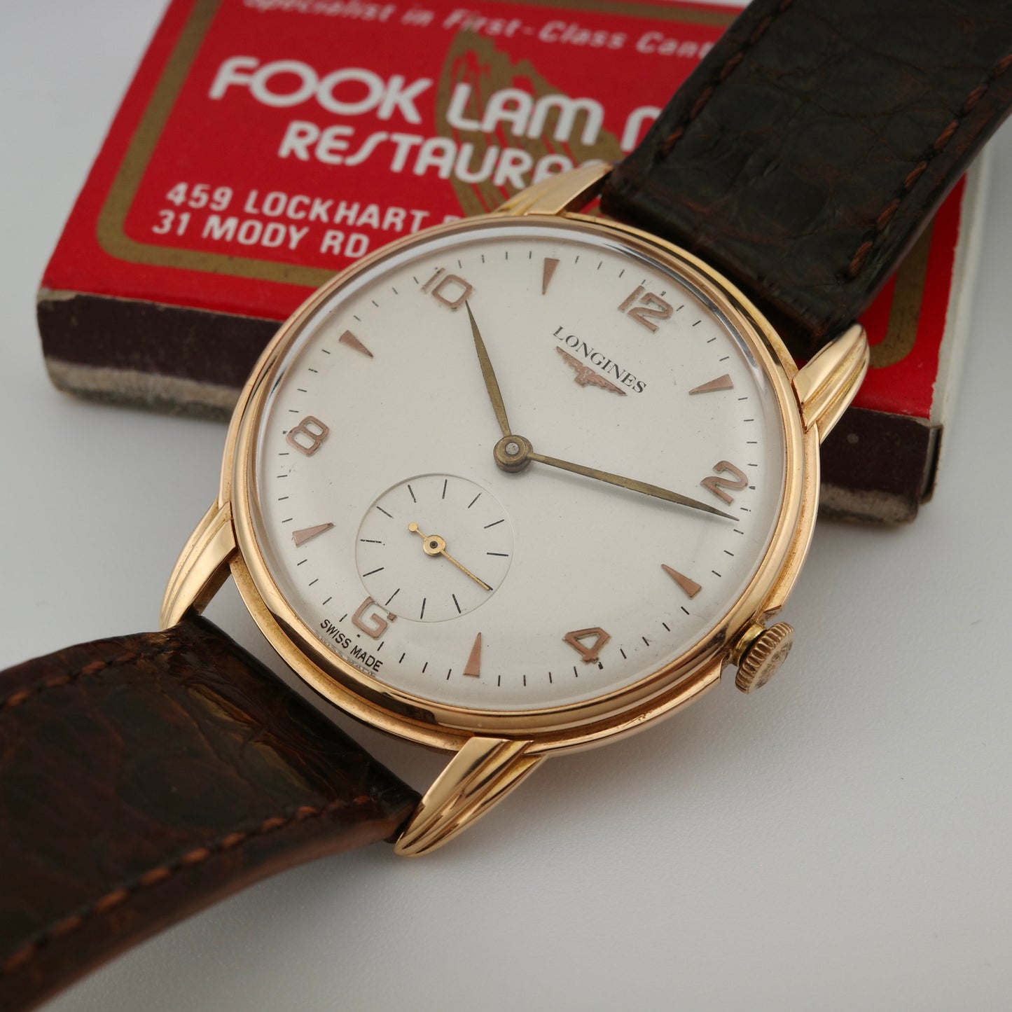 18K Longines Triple-Step Watch