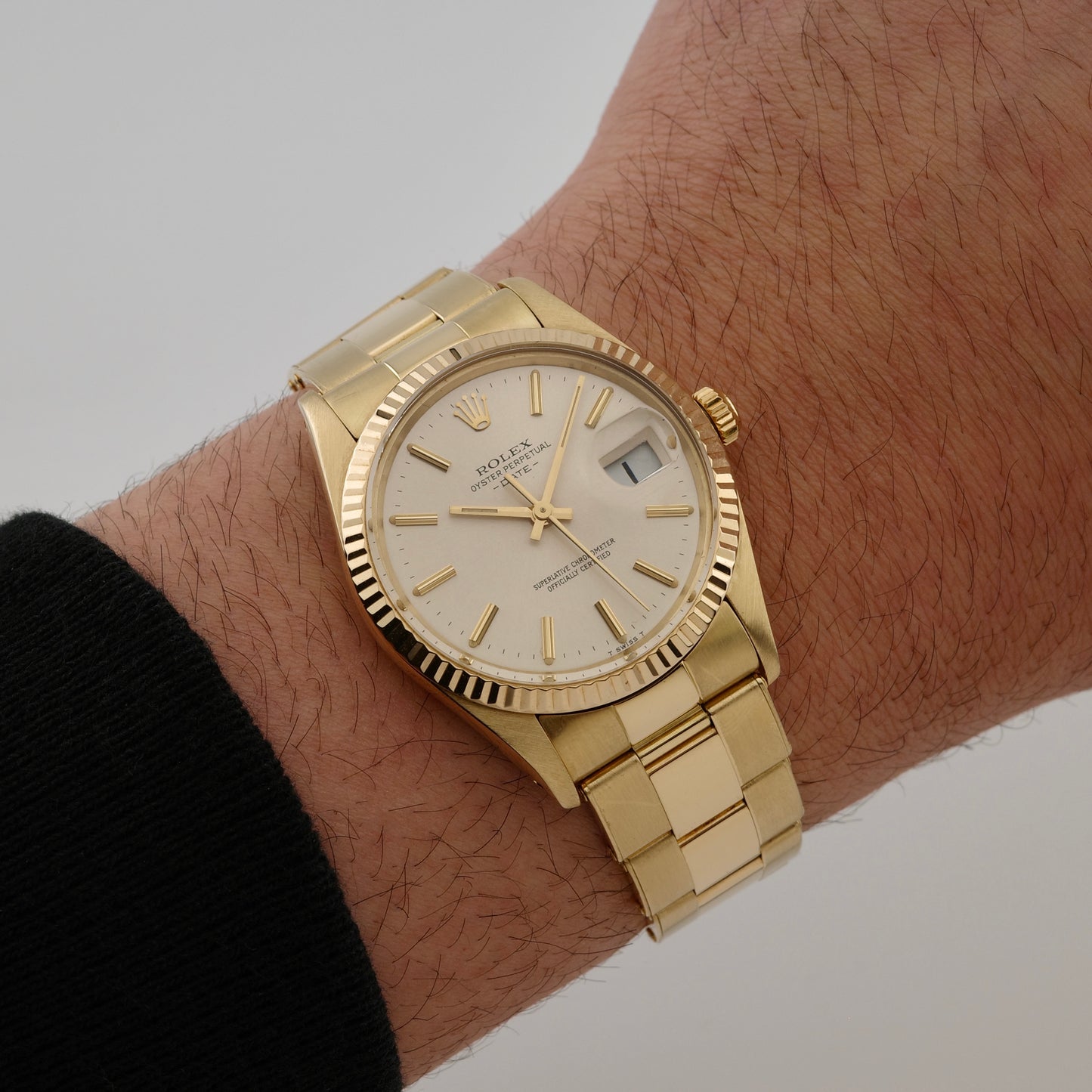 14K Rolex Oyster Perpetual Date Watch