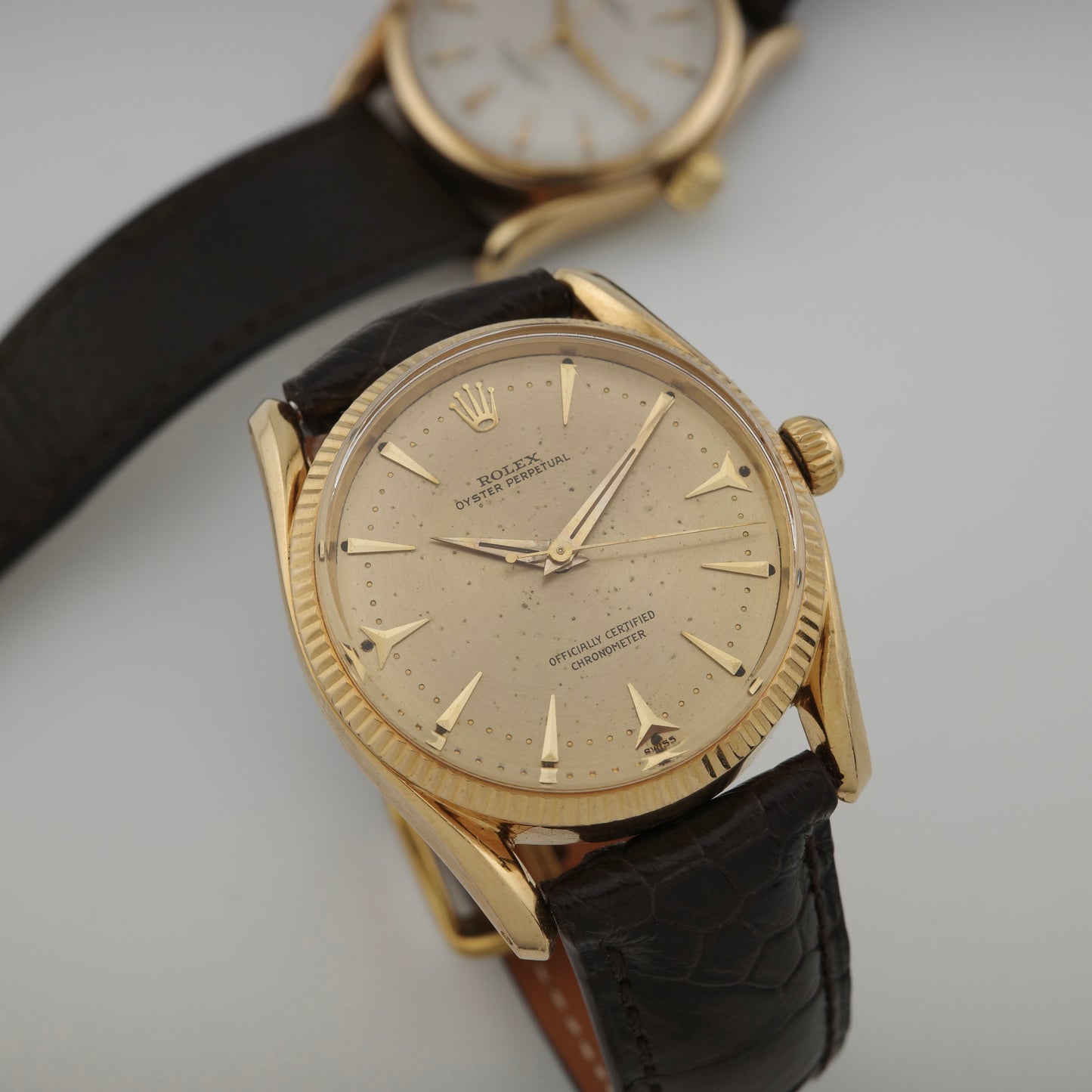 14K Rolex Oyster Perpetual "Bombay" Watch