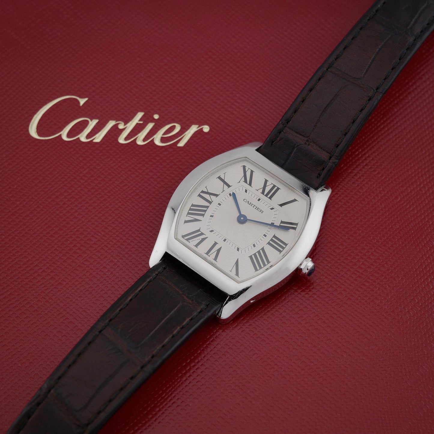 18K Cartier Tortue Medium Watch