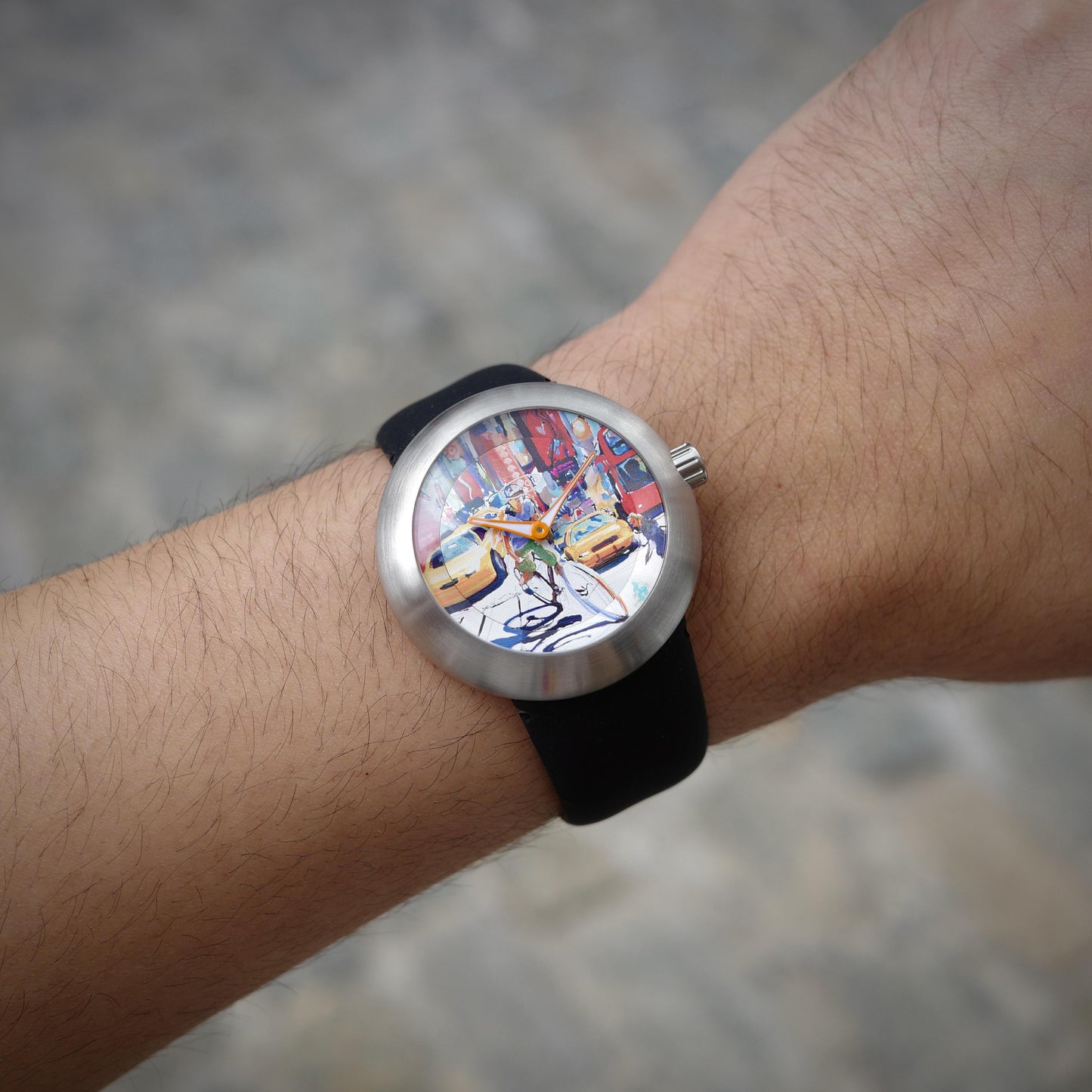 Stainless Steel Ikepod Duopod DTC3-SI-LB Tom Christopher Art Series Watch