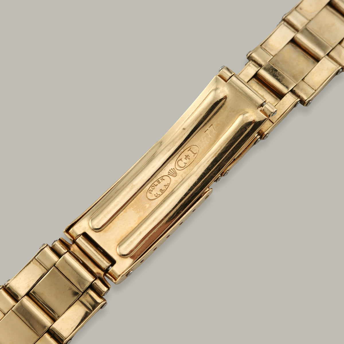 1977 14K 19MM Rolex C+I Stretch Rivet Oyster Bracelet
