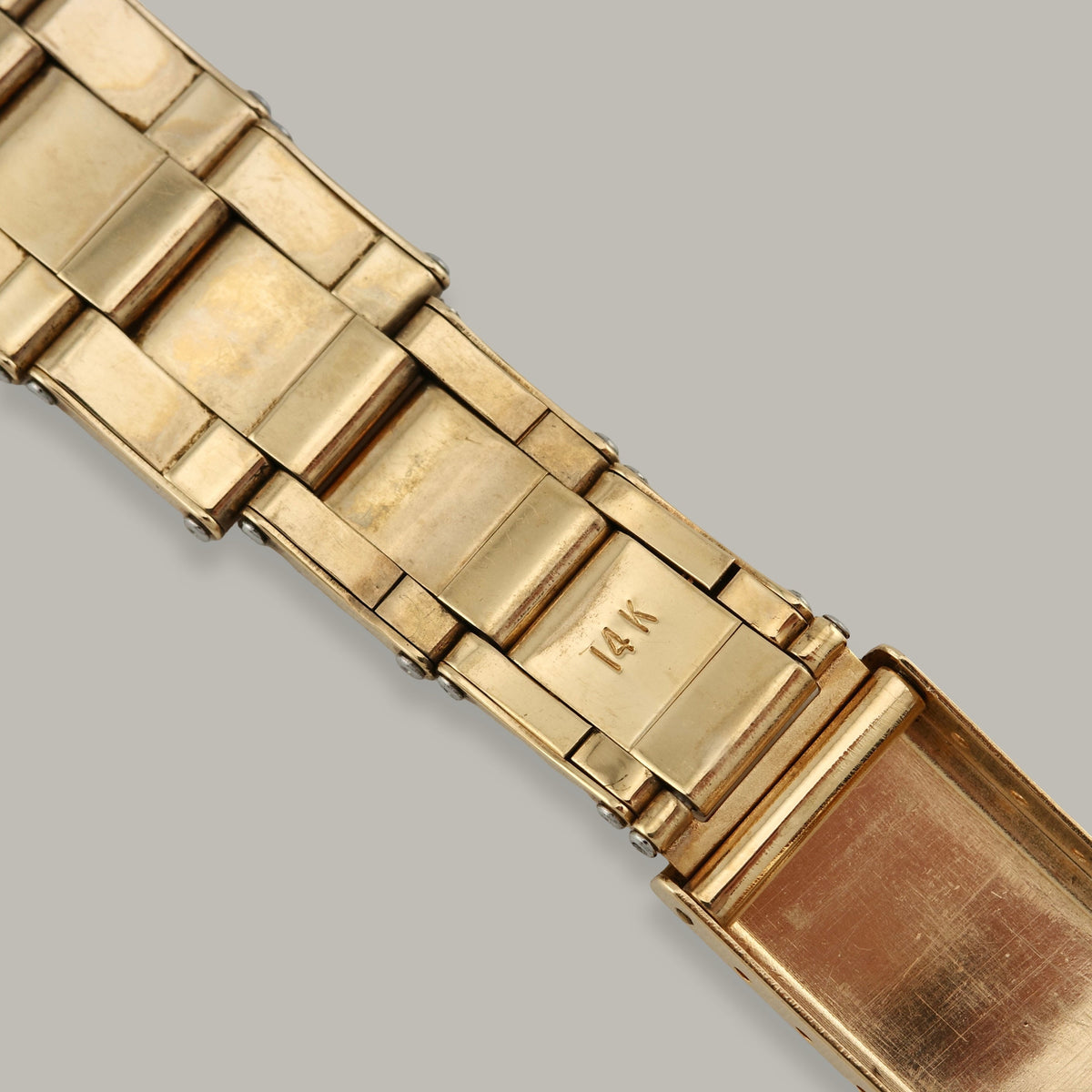 1977 14K 19MM Rolex C+I Stretch Rivet Oyster Bracelet