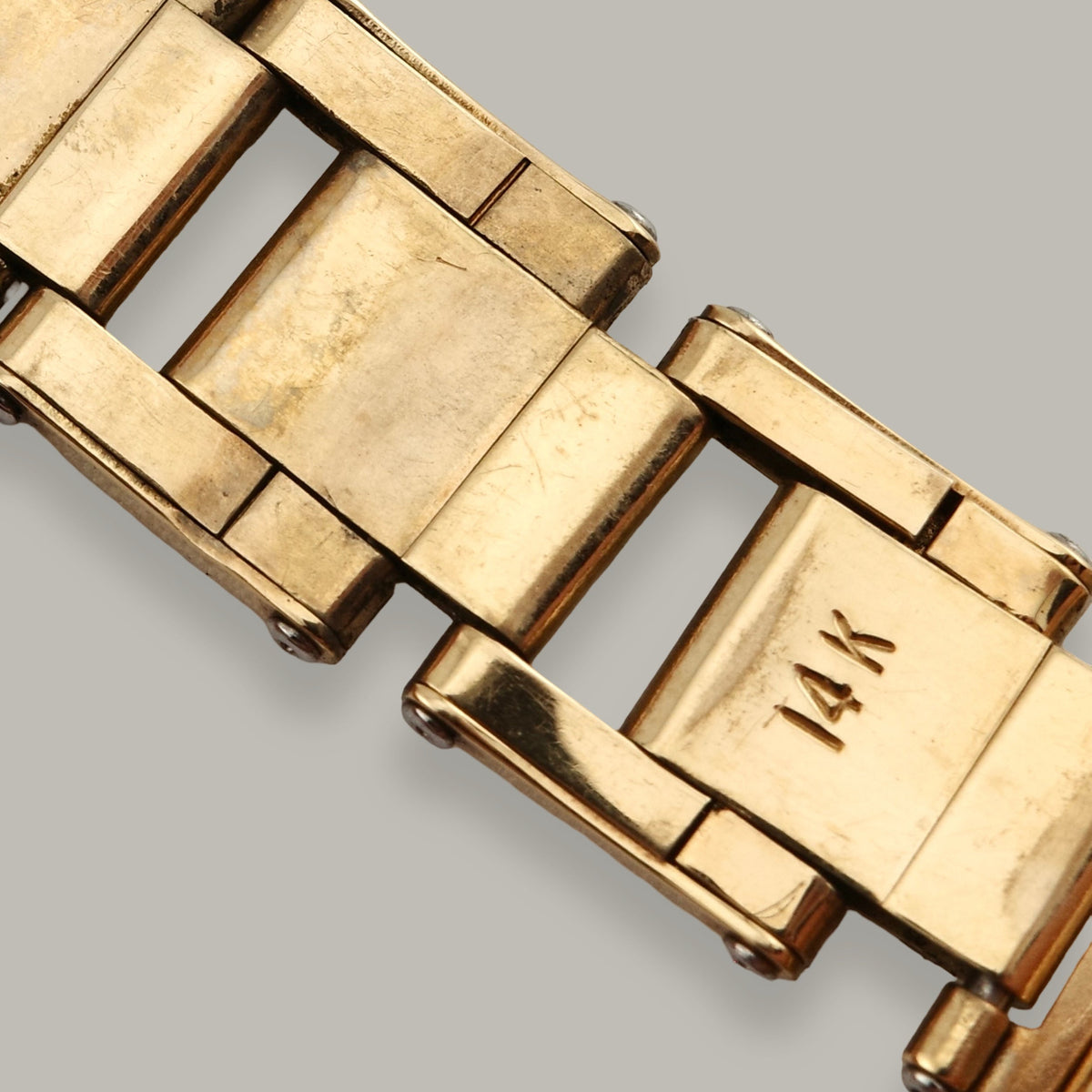 1977 14K 19MM Rolex C+I Stretch Rivet Oyster Bracelet
