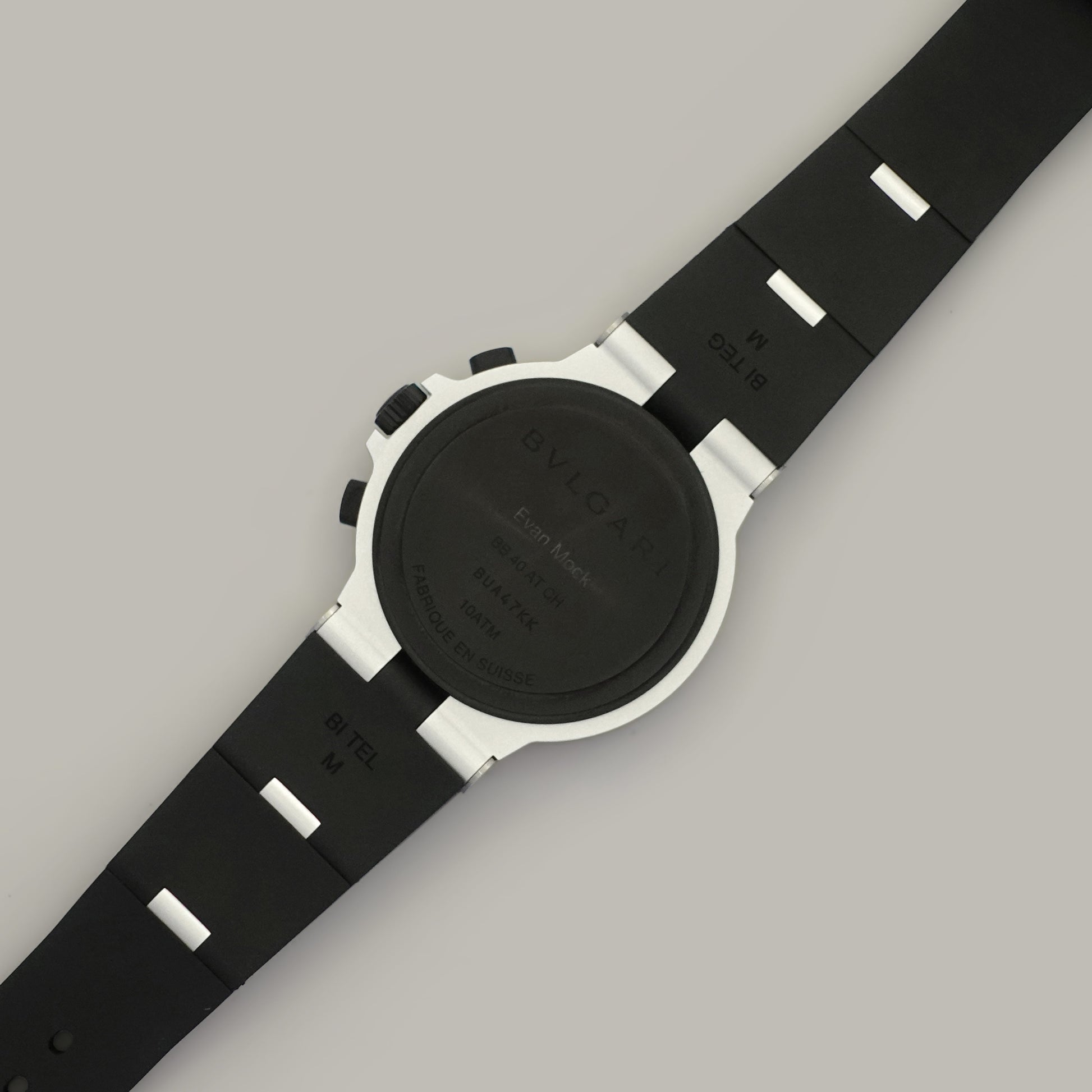 Bvlgari for Evan Mock BB40ATCH 103383 Aluminum Chronograph Watch