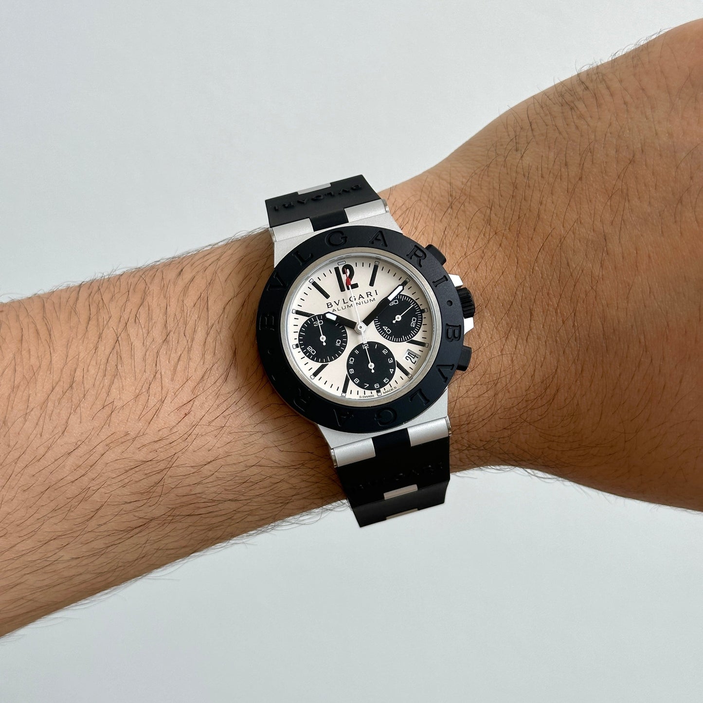 Bvlgari for Evan Mock BB40ATCH 103383 Aluminum Chronograph Watch