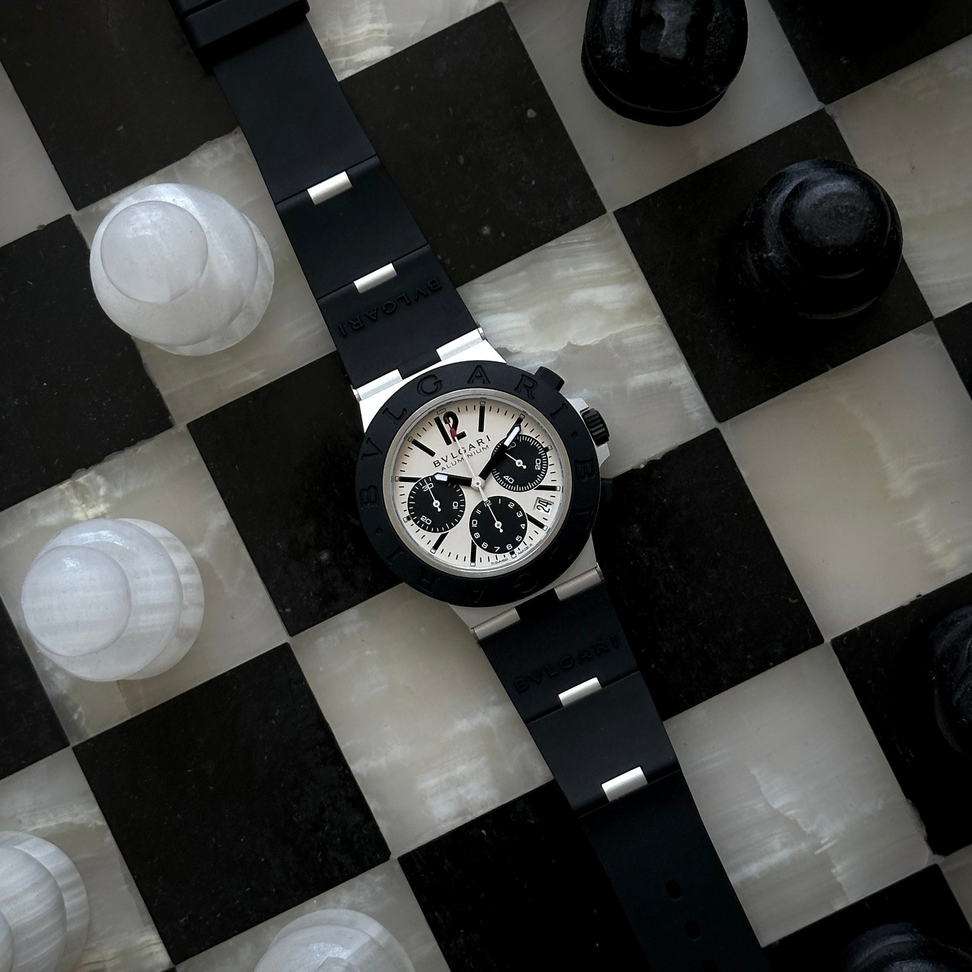 Bvlgari for Evan Mock BB40ATCH 103383 Aluminum Chronograph Watch