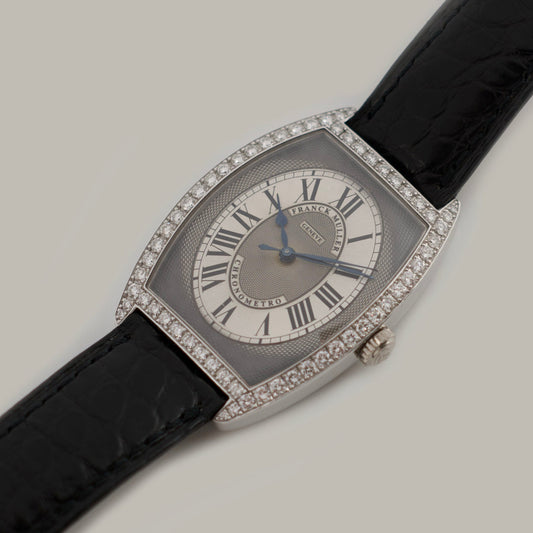 18K Franck Muller Diamond Cintrée Curvex Chronometro Watch