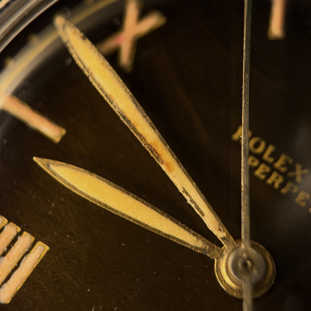 1948 Rolex Bubbleback 6050 Tropical Dial Watch