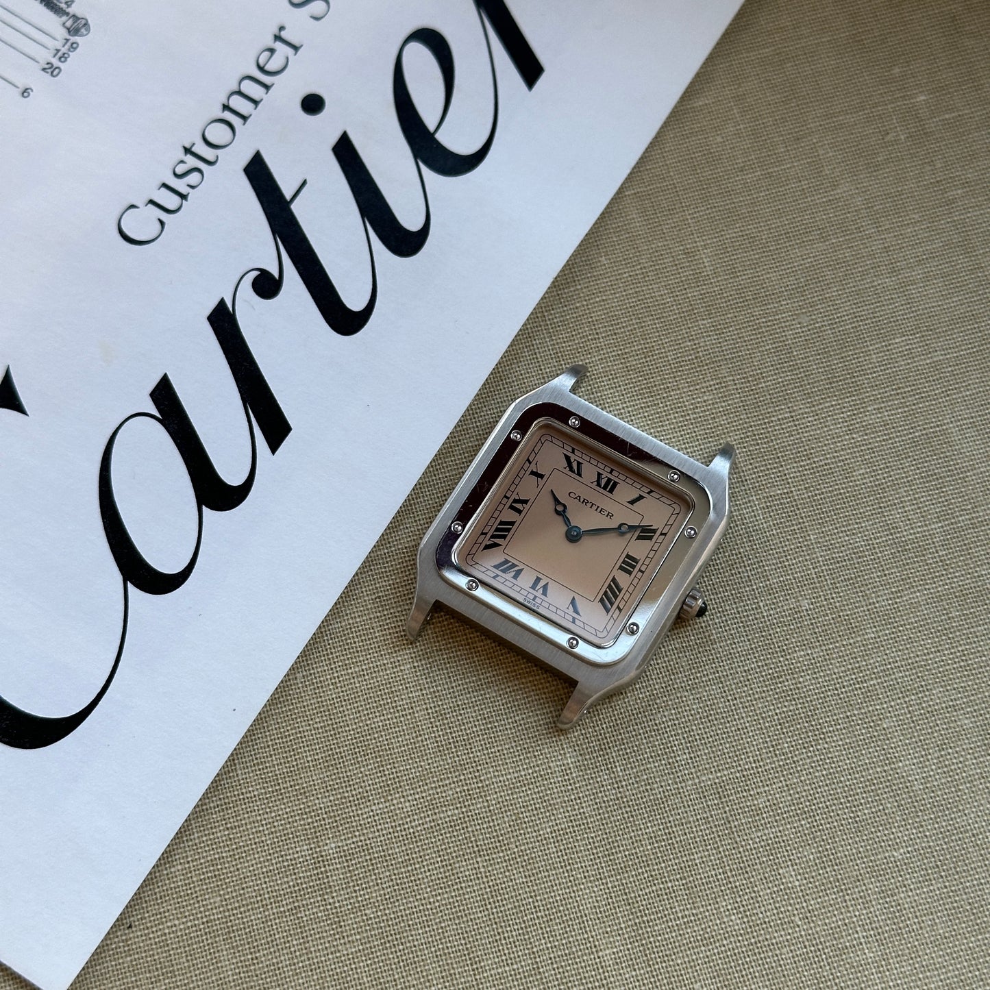 Platinum Cartier Santos Dumont Limited Edition Watch