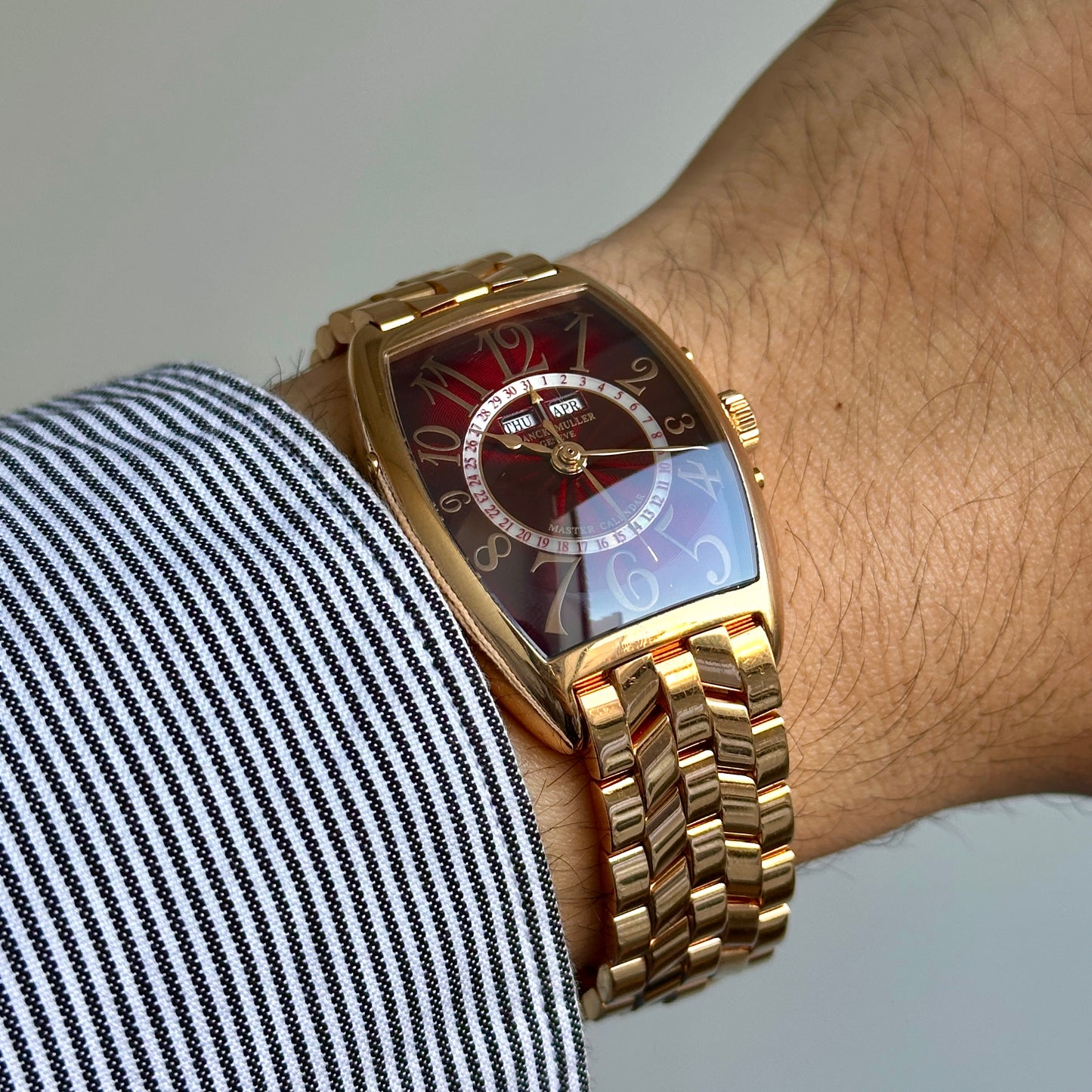 18K Franck Muller Cintree Curvex Master Calendar Watch