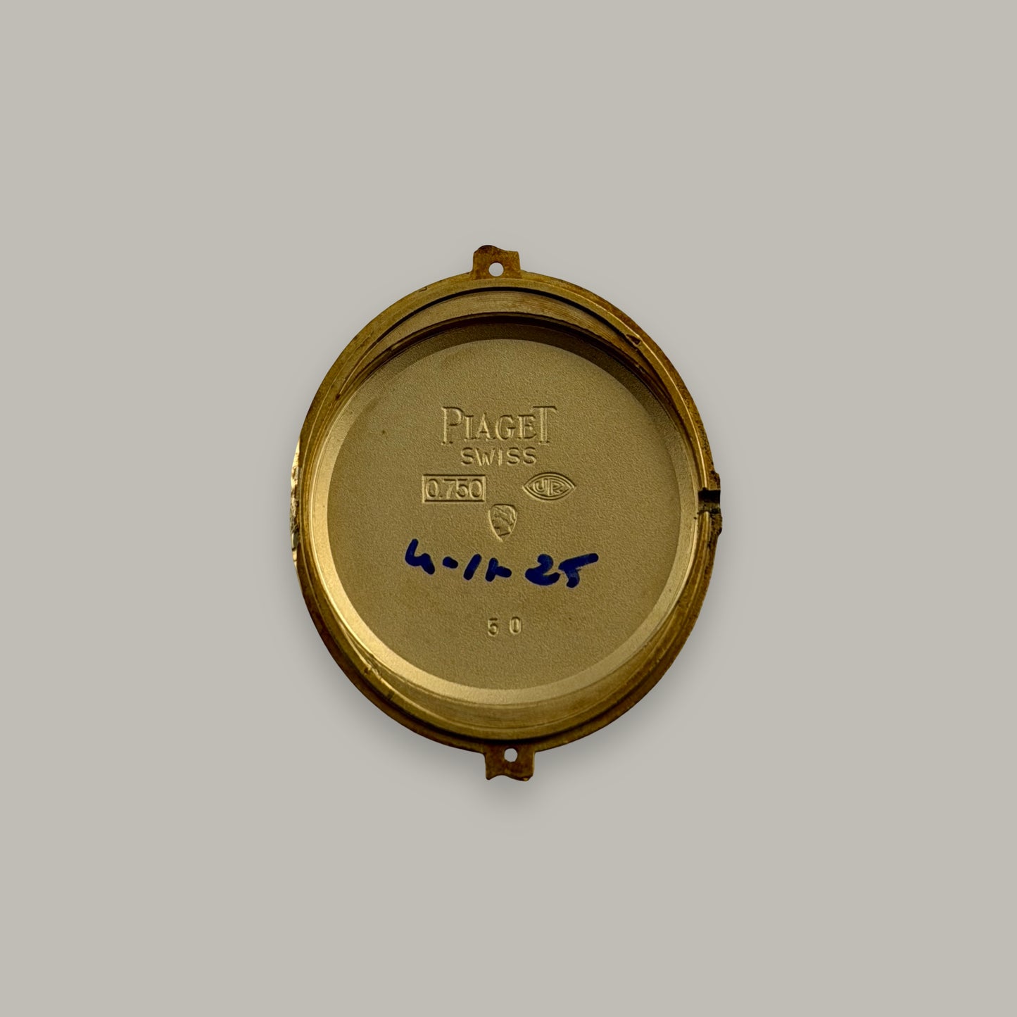 18K Piaget Oval Tiger's Eye Watch
