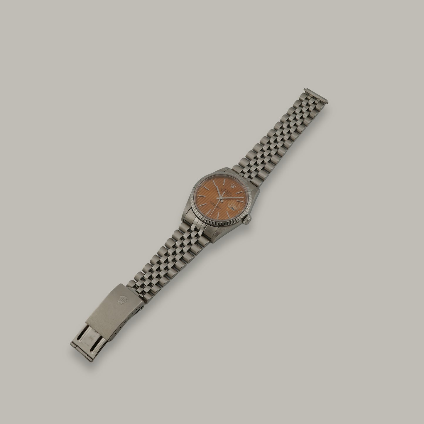 Rolex Datejust "Peach Tapestry" Tropical Dial Watch
