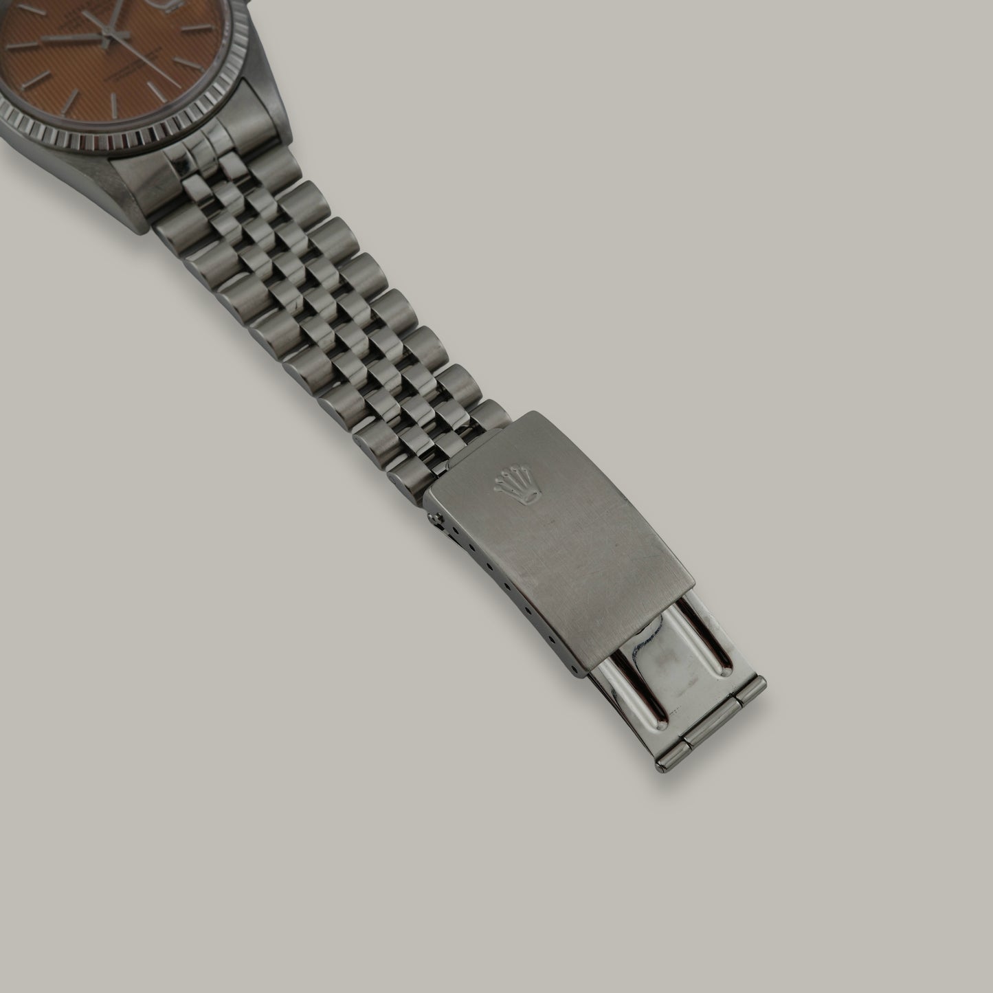 Rolex Datejust "Peach Tapestry" Tropical Dial Watch