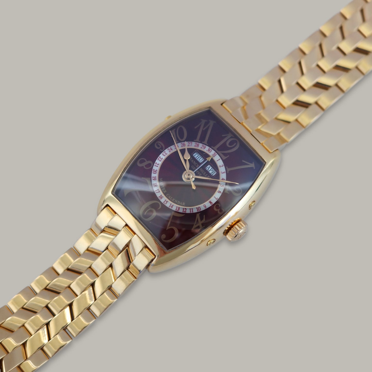 18K Franck Muller Cintree Curvex Master Calendar Watch