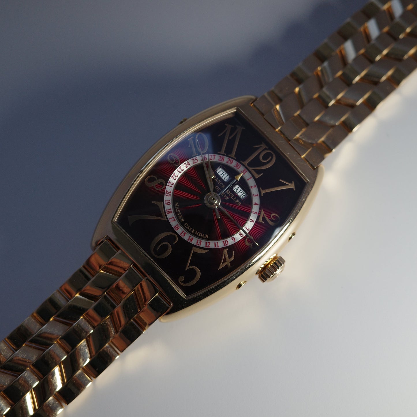 18K Franck Muller Cintree Curvex Master Calendar Watch