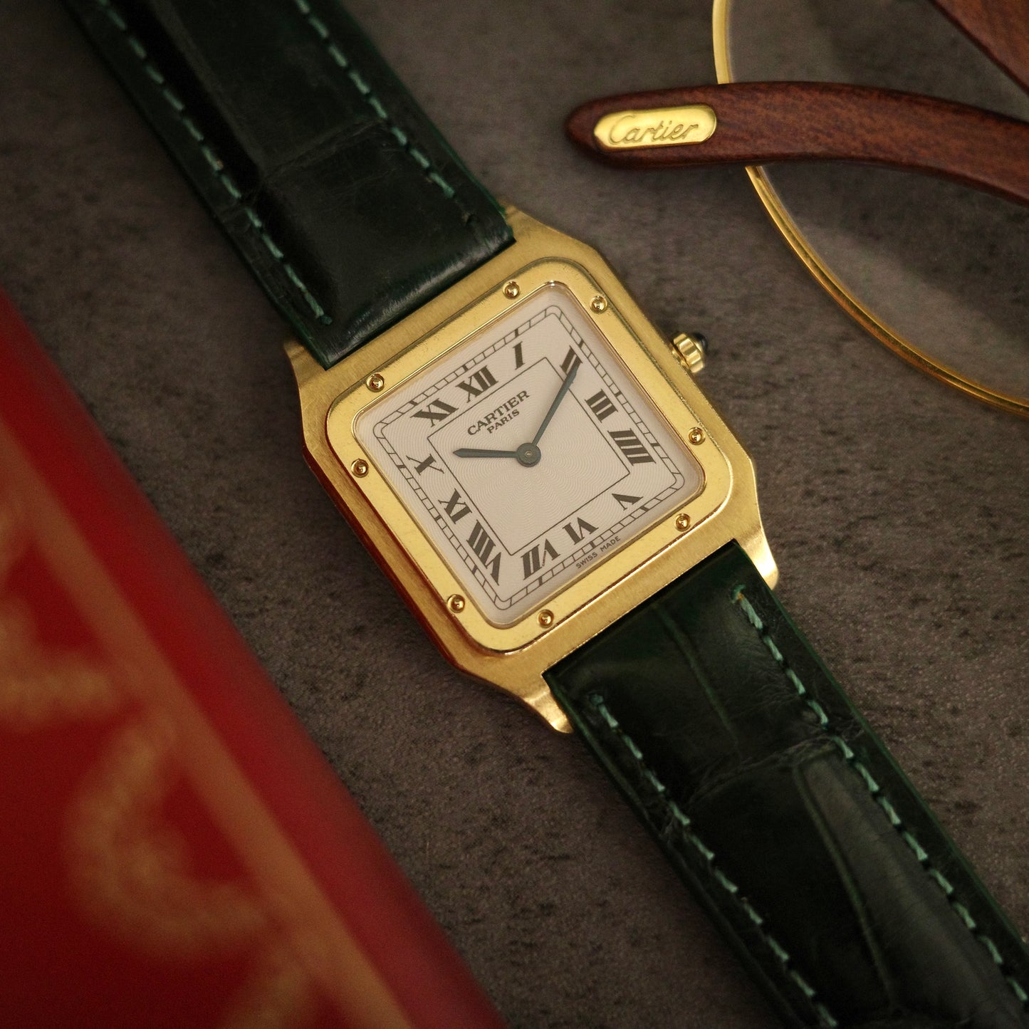 18K Cartier Santos Dumont Watch