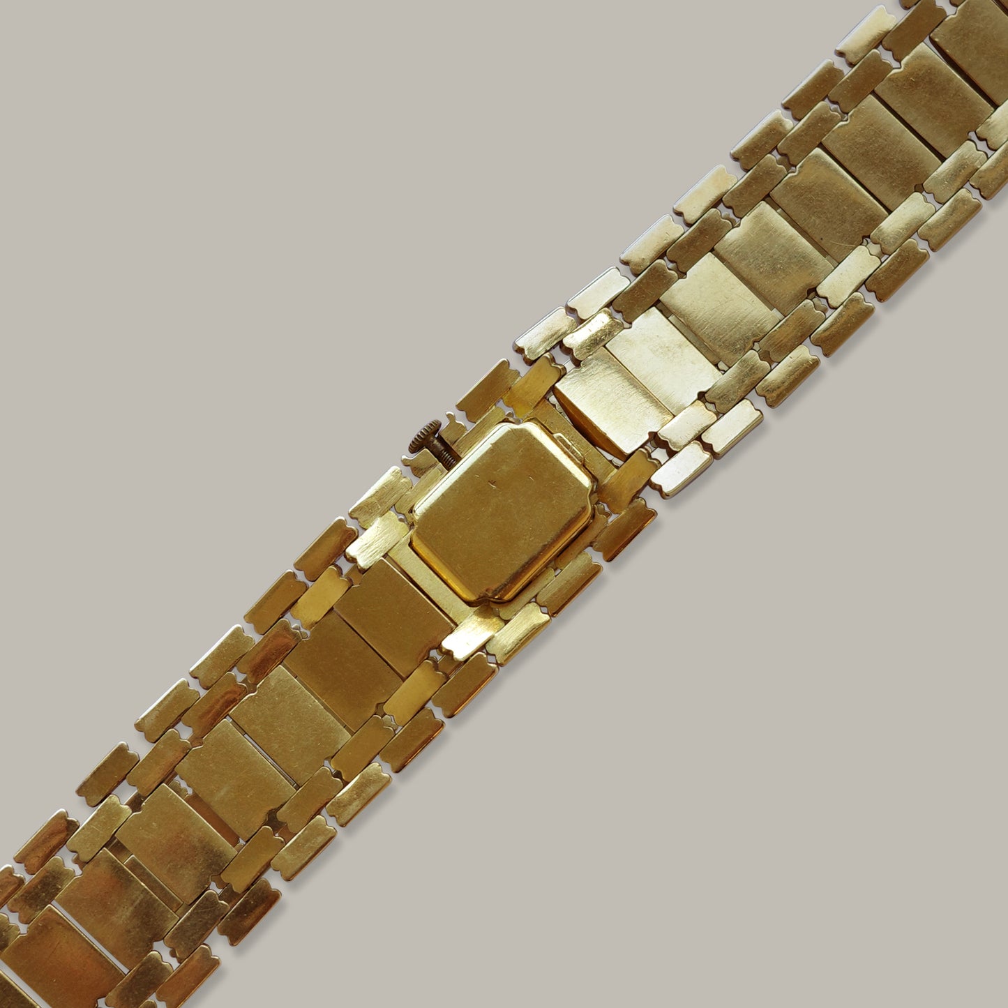 18K Omega Ladies Integrated Bracelet Watch