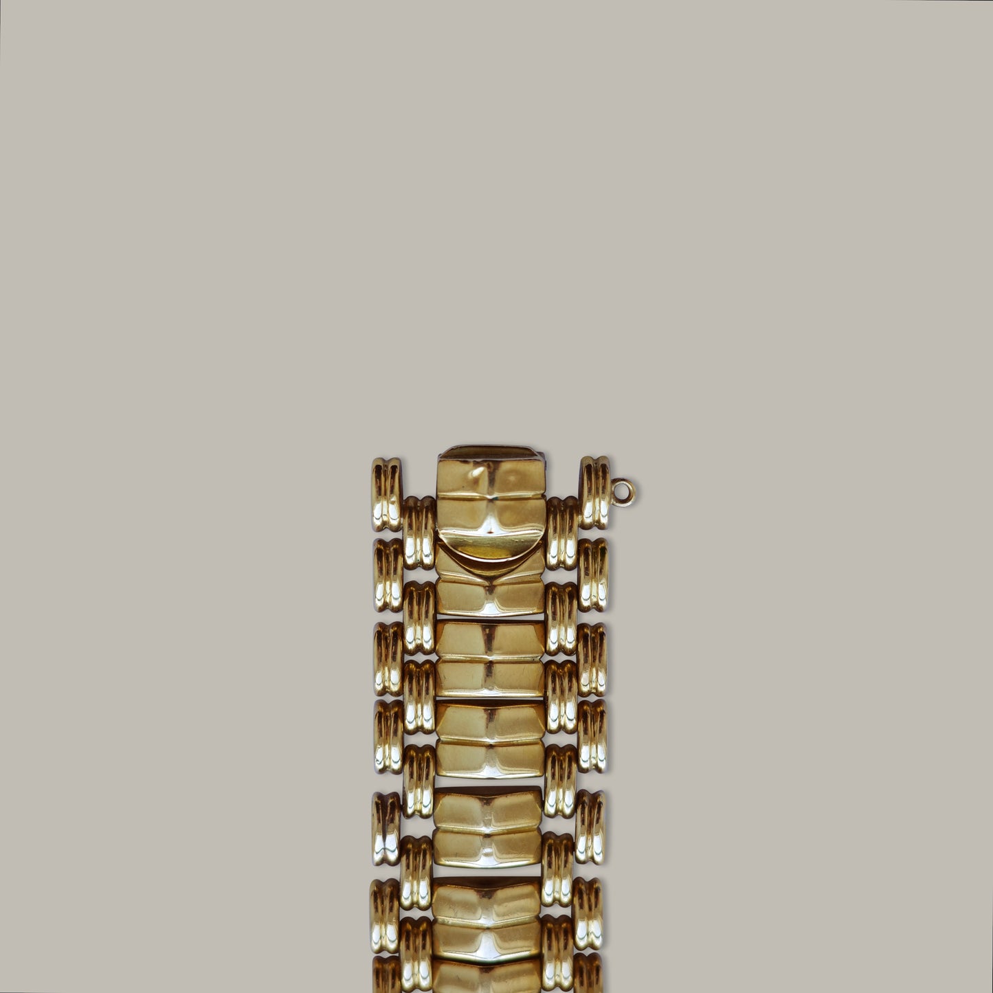 18K Omega Ladies Integrated Bracelet Watch