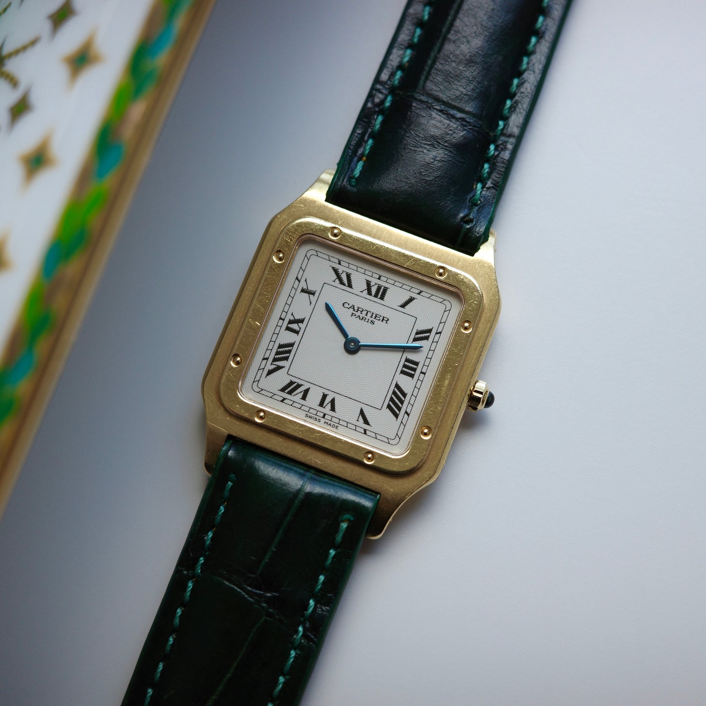 18K Cartier Santos Dumont Watch