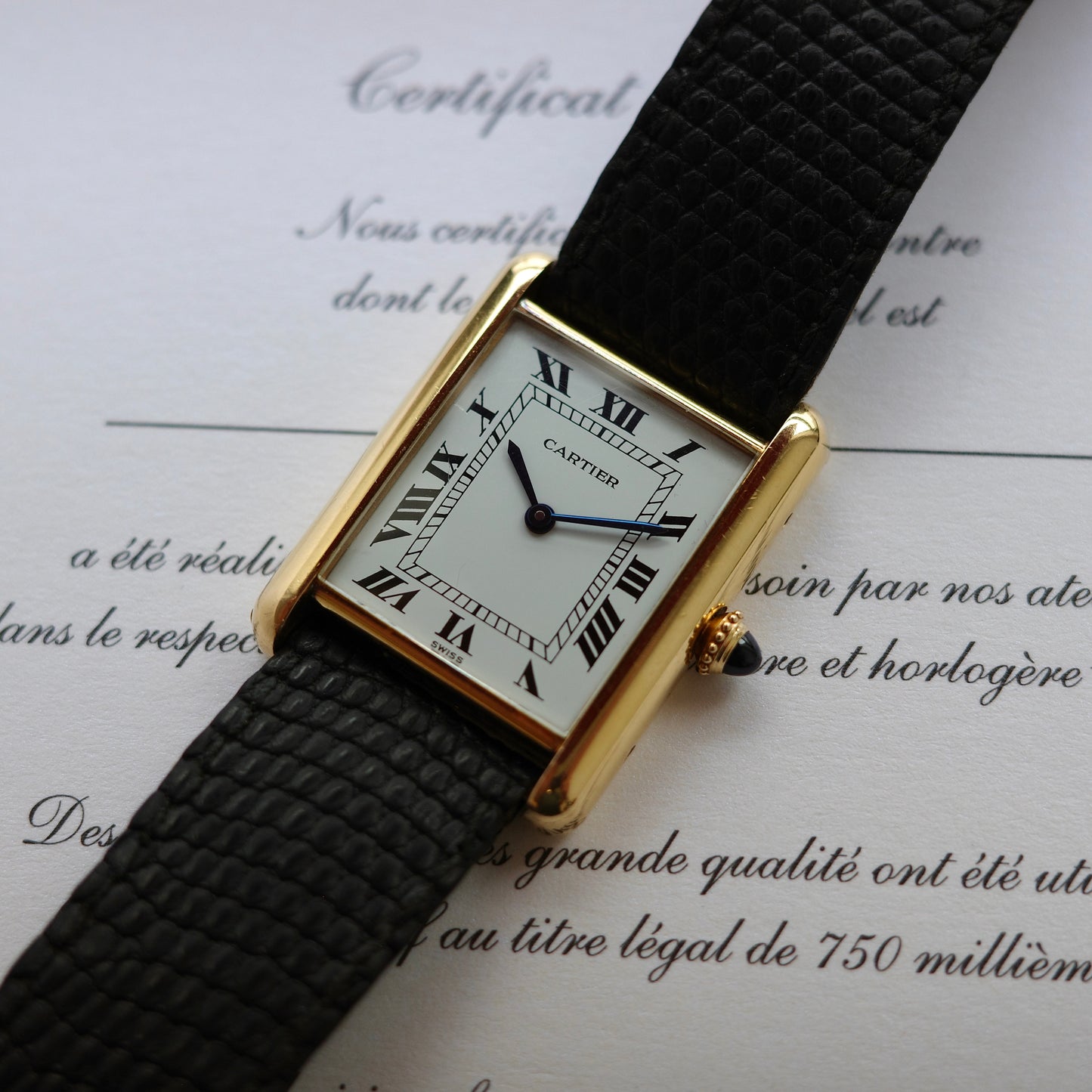 18K Cartier Tank Louis LM Watch