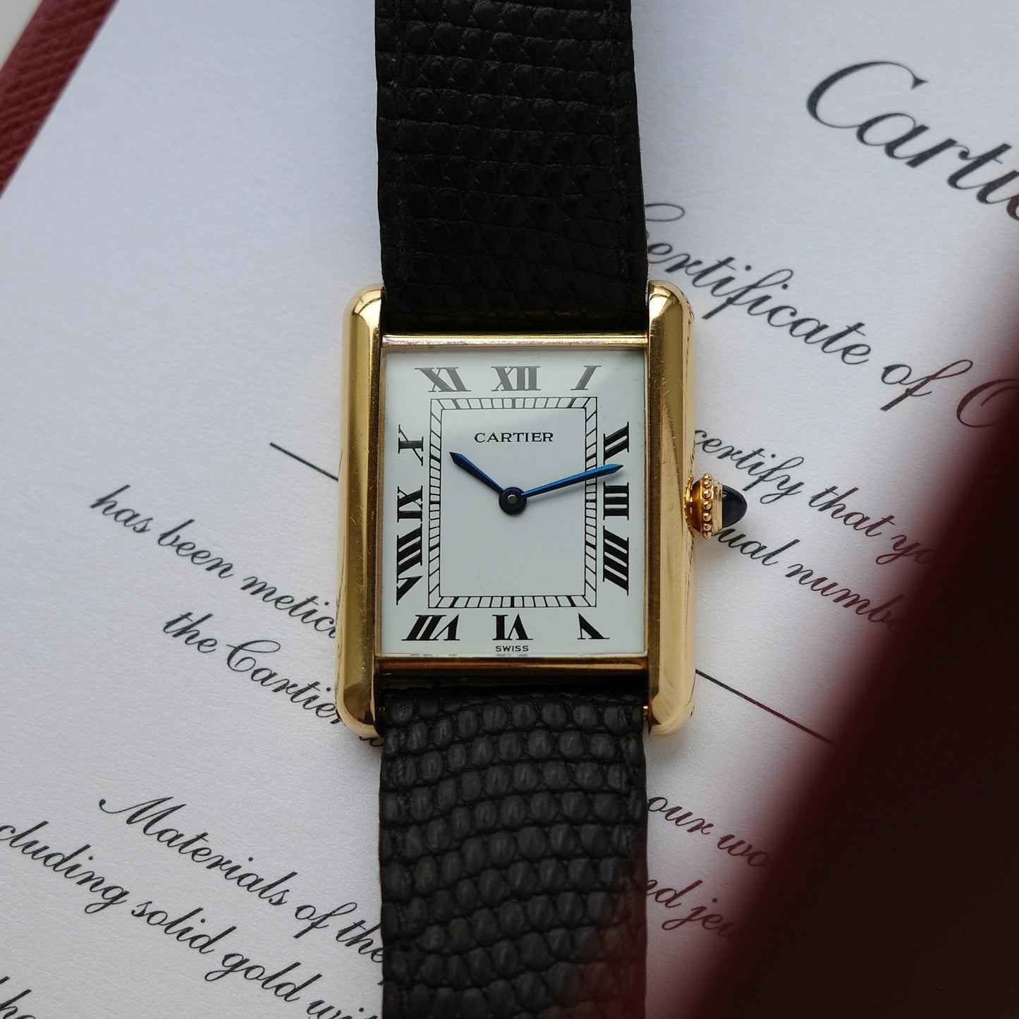 18K Cartier Tank Louis LM Watch