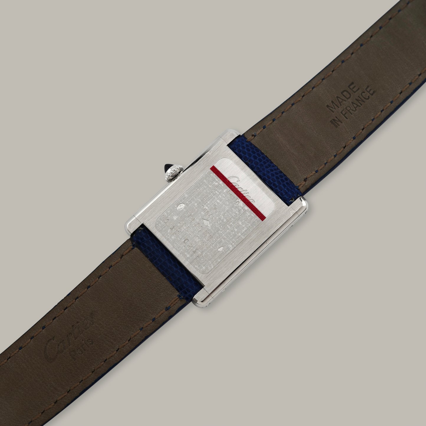 Platinum Cartier Tank Louis "Pre-CPCP" Watch