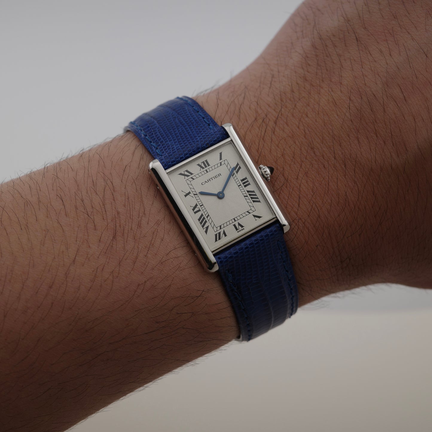 Platinum Cartier Tank Louis "Pre-CPCP" Watch