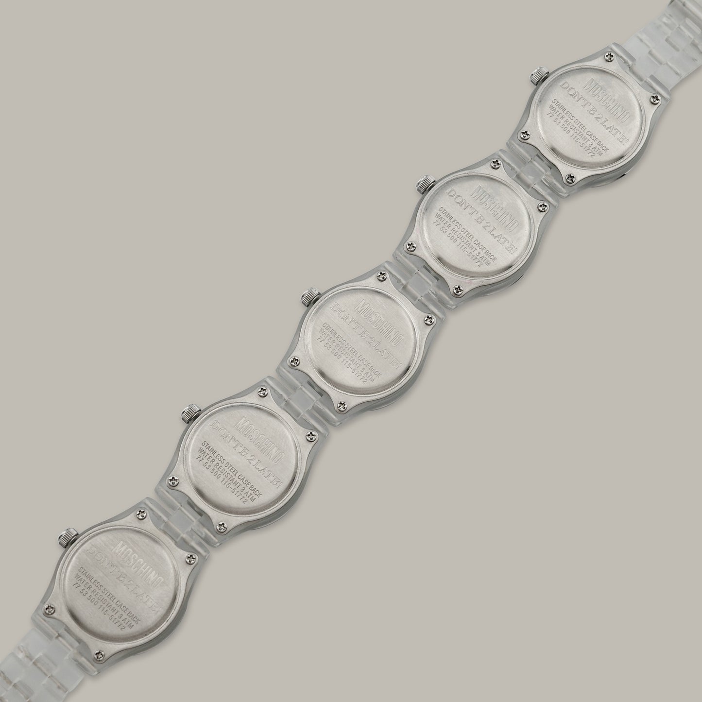 Moschino "Don't B 2 Late!" Watch