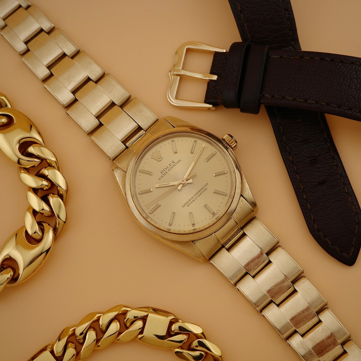 14K Rolex Oyster Perpetual Watch