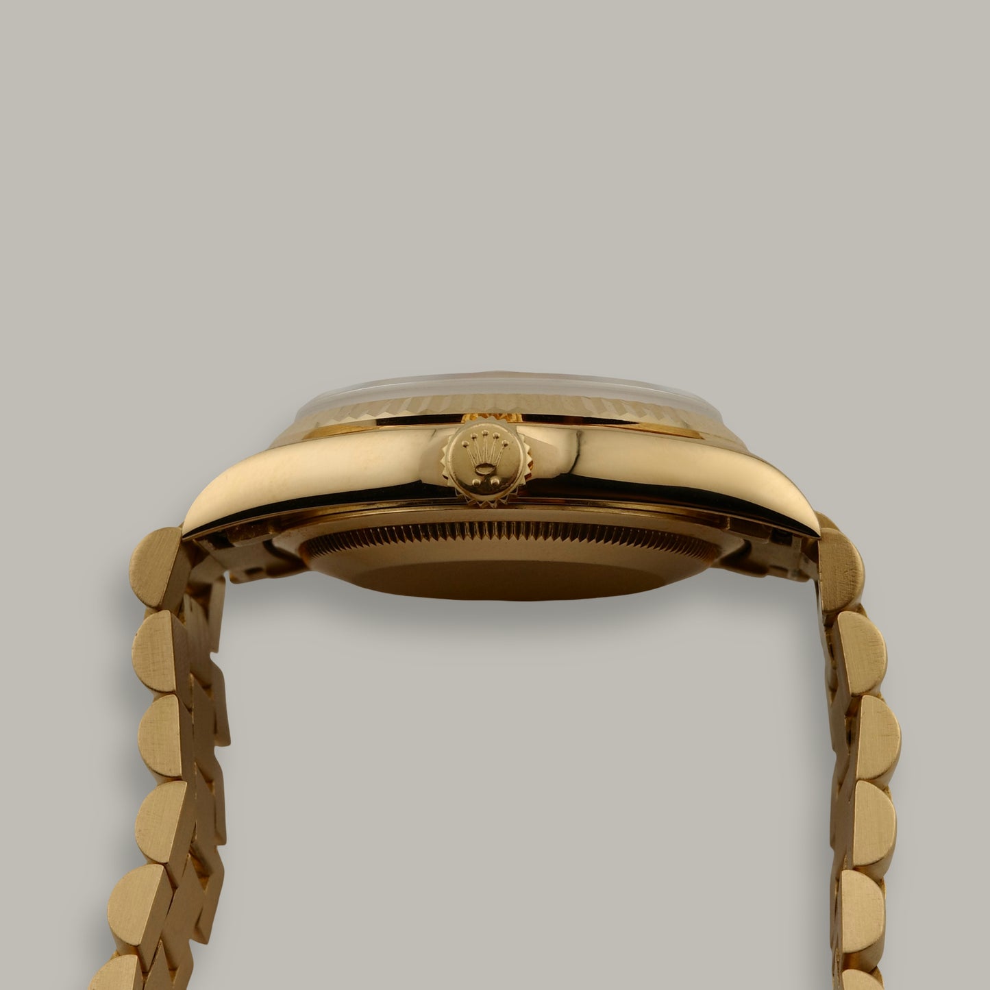 18K Rolex Day-Date "Lemon Diamond Dial" Watch