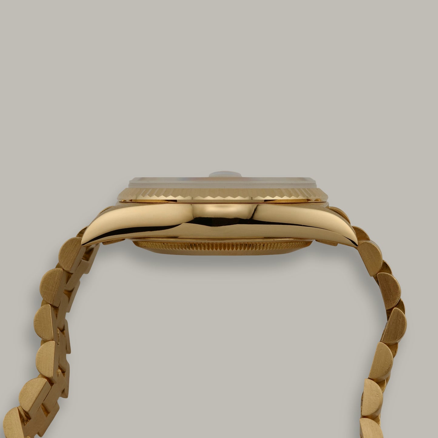 18K Rolex Day-Date "Lemon Diamond Dial" Watch