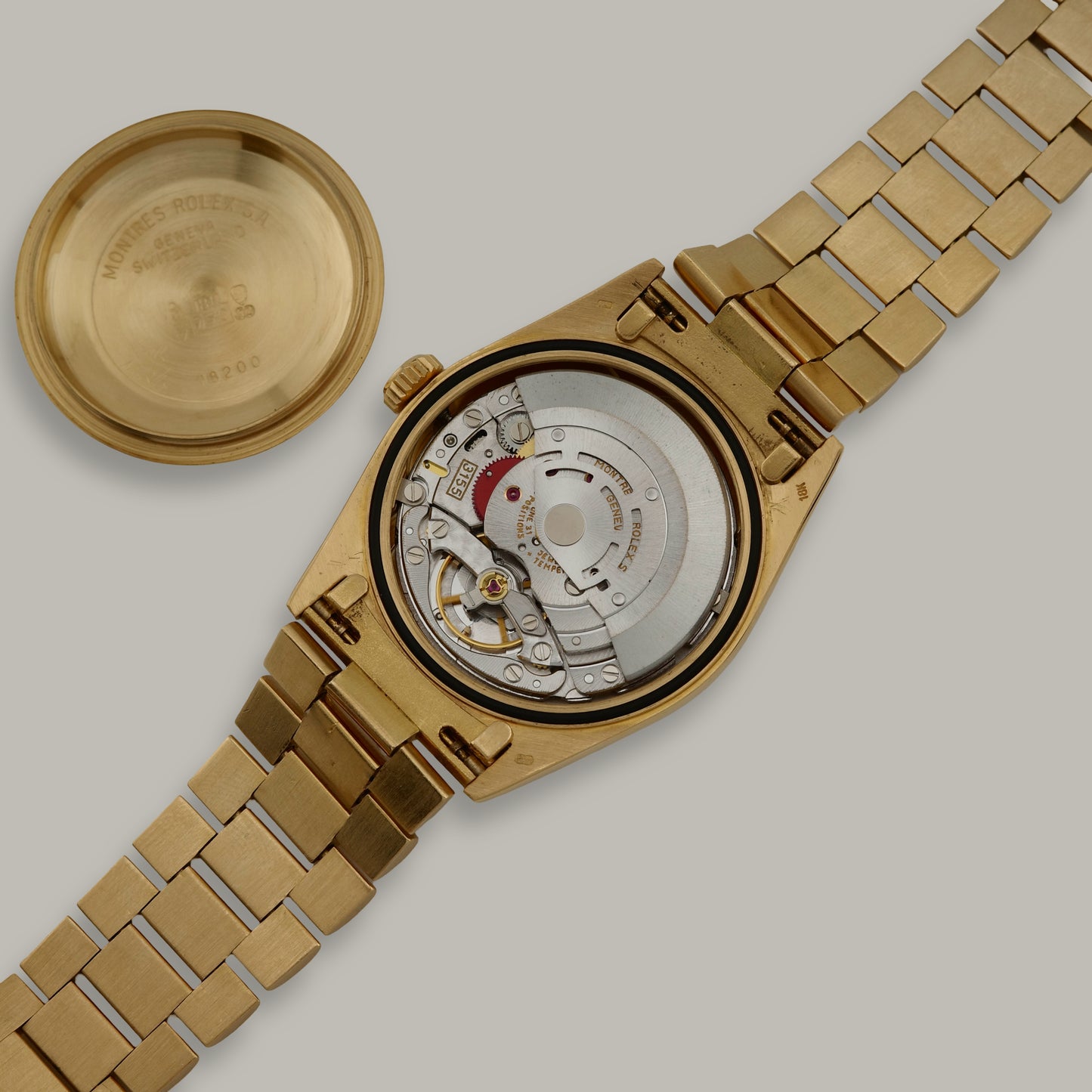 18K Rolex Day-Date "Lemon Diamond Dial" Watch