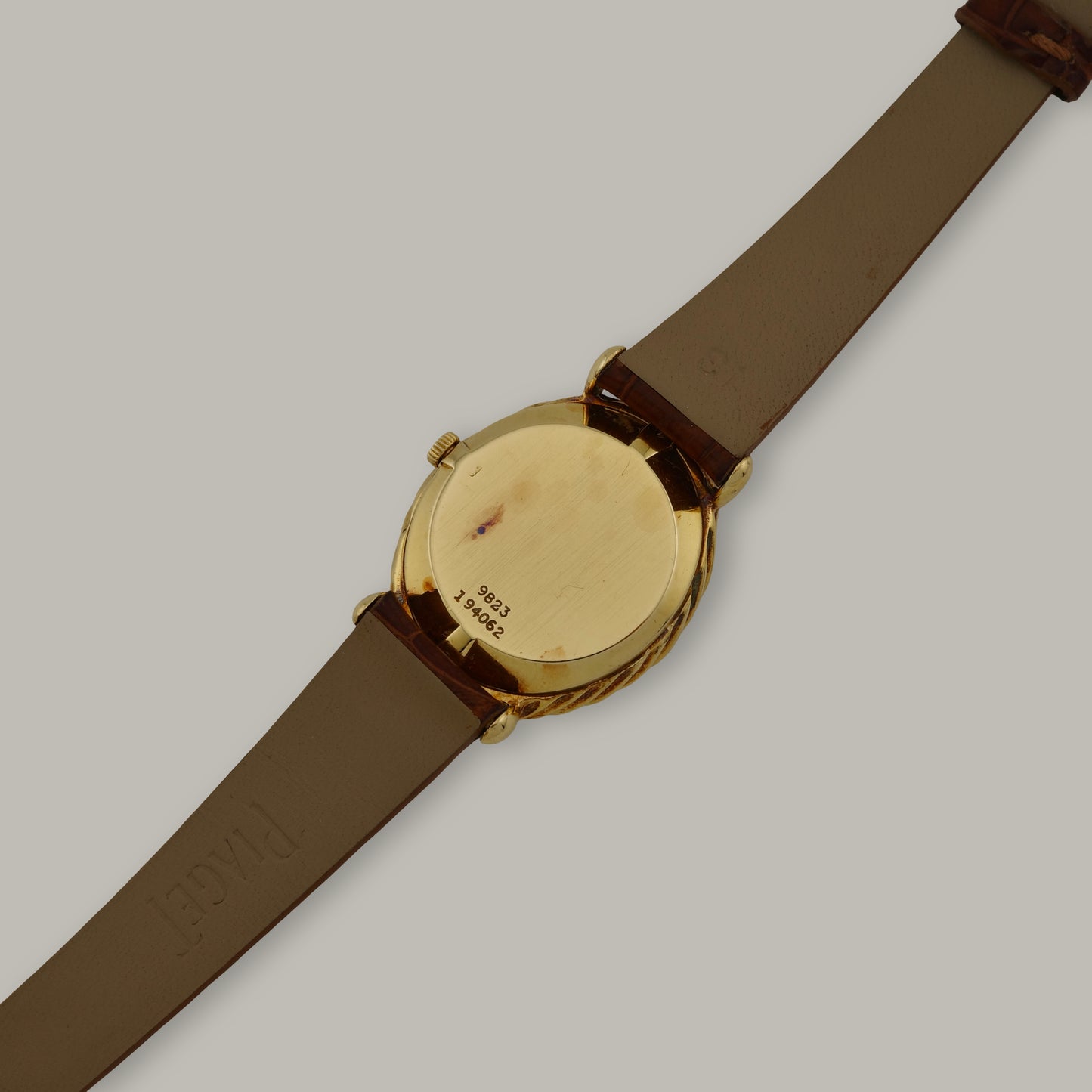 18K Piaget Oval Tiger's Eye Watch