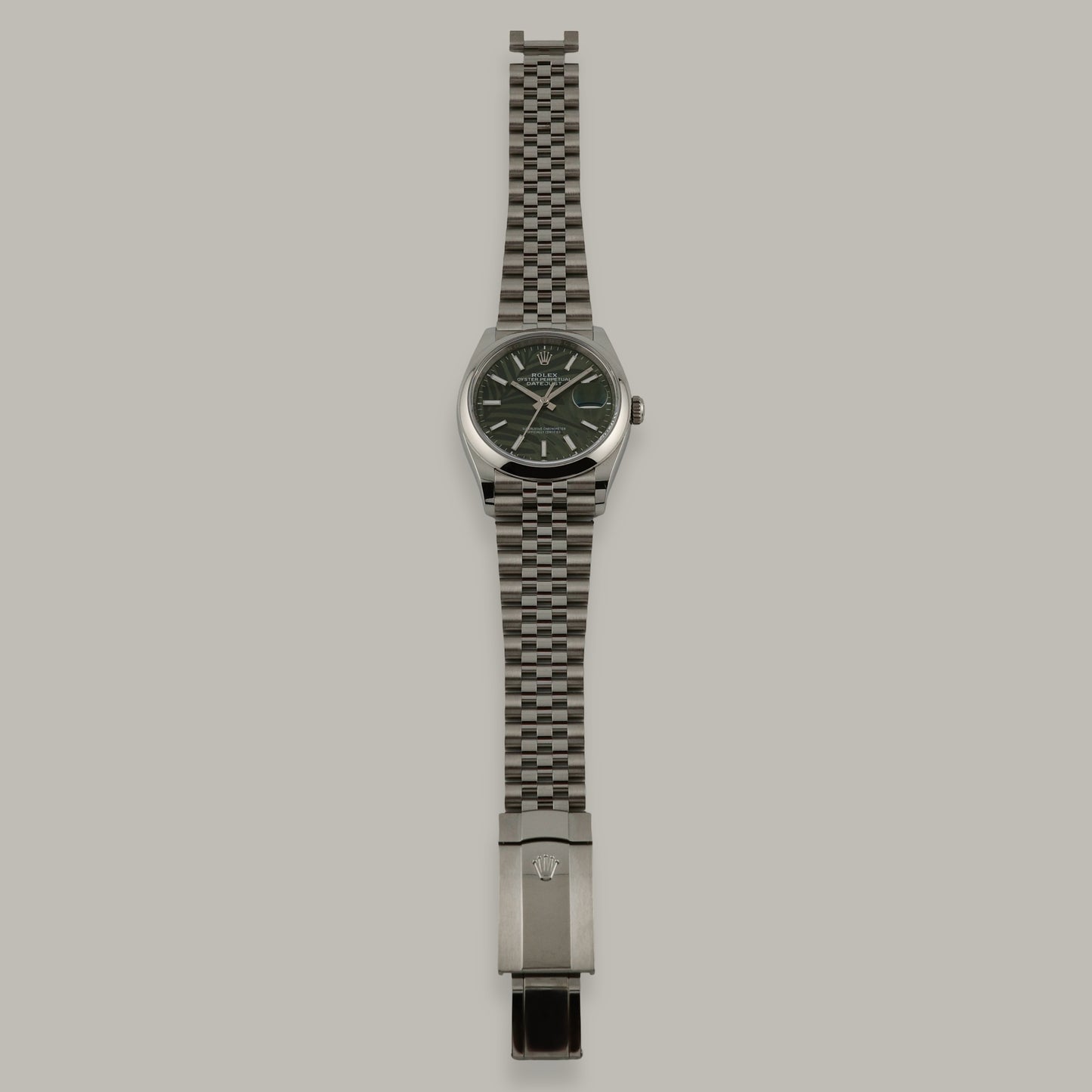 Rolex Datejust 36 Palm Motif Dial Watch