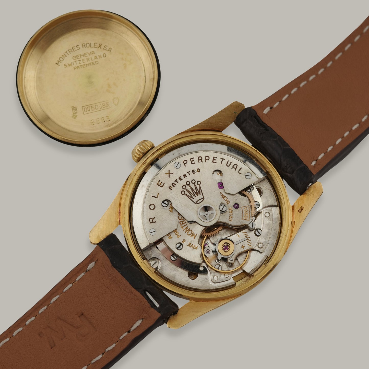 14K Rolex Oyster Perpetual "Bombay" Watch