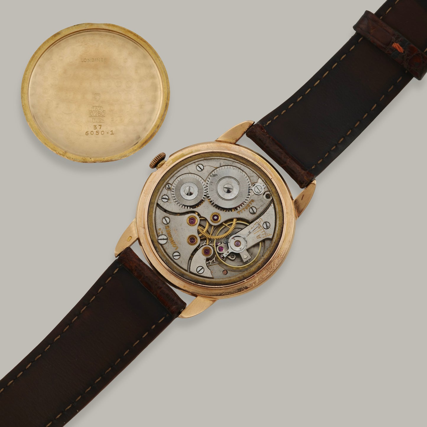 18K Longines Triple-Step Watch