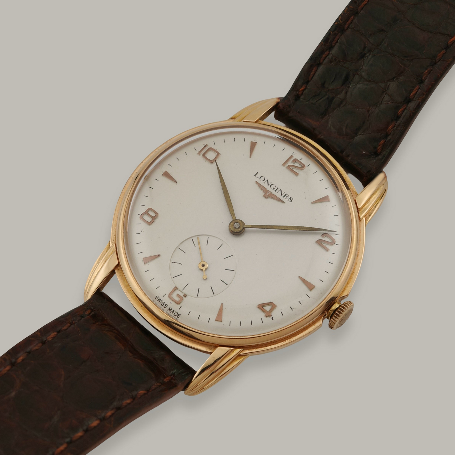 18K Longines Triple-Step Watch