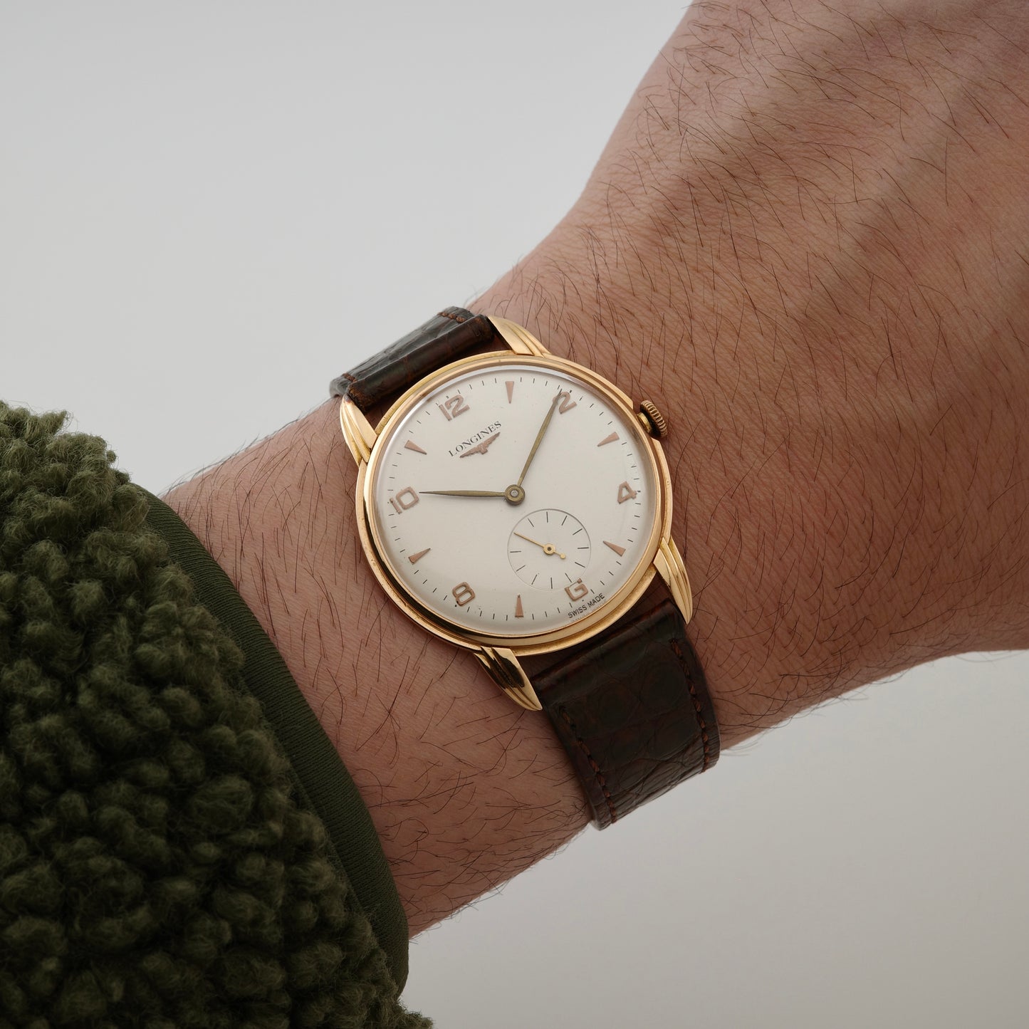 18K Longines Triple-Step Watch