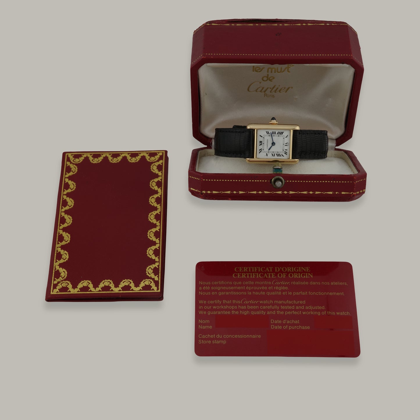 18K Cartier Tank Louis PM Watch