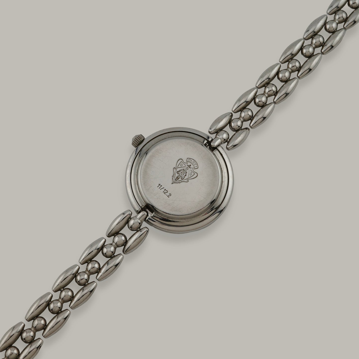 Stainless Steel Gucci Interchangeable Bezel Ladies Watch