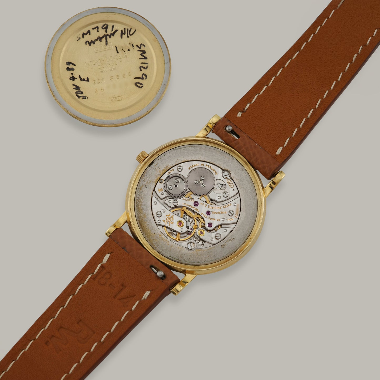 18K Patek Philippe Calatrava Gübelin Signed Watch
