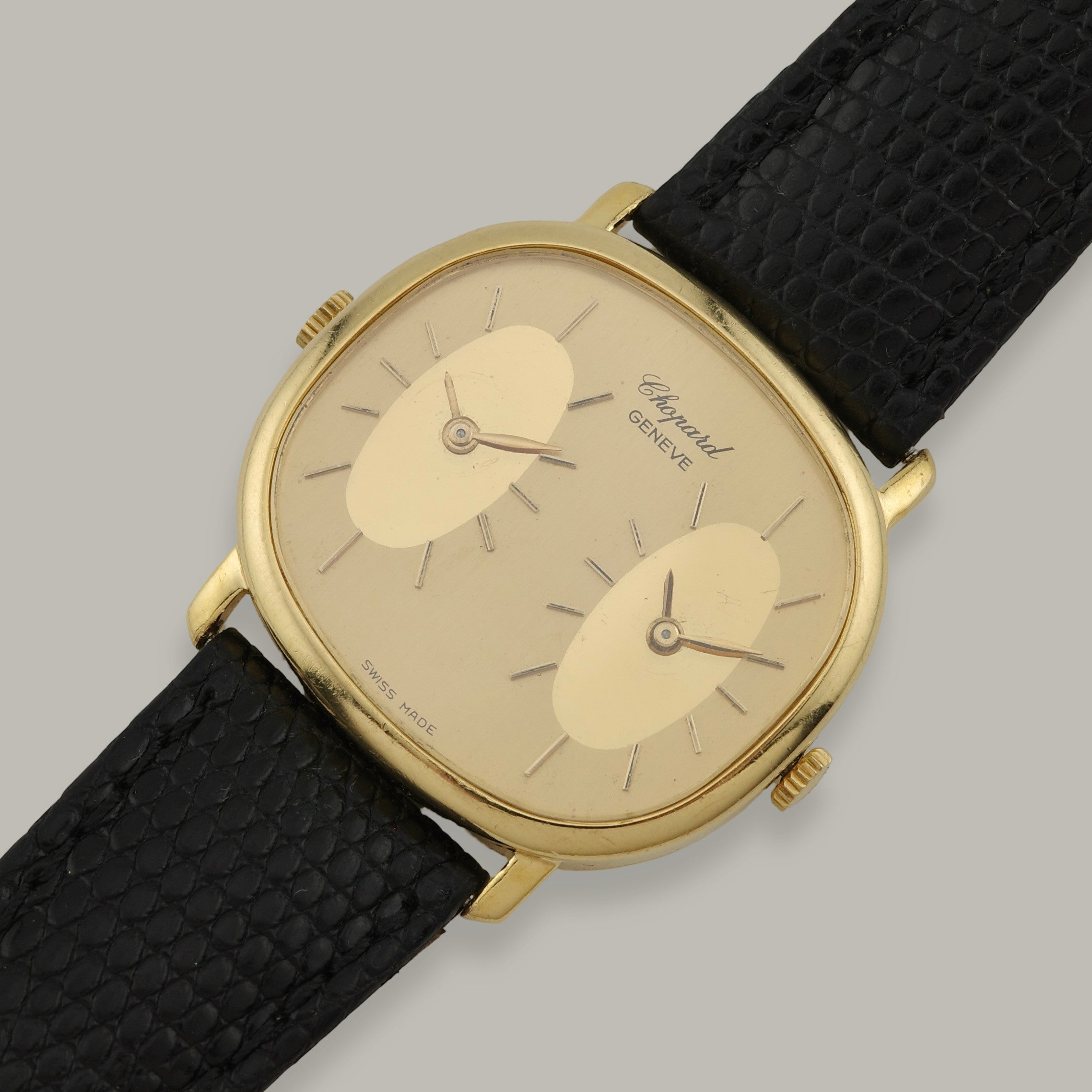 18K Chopard Dual Timezone Watch – Rare Wrist