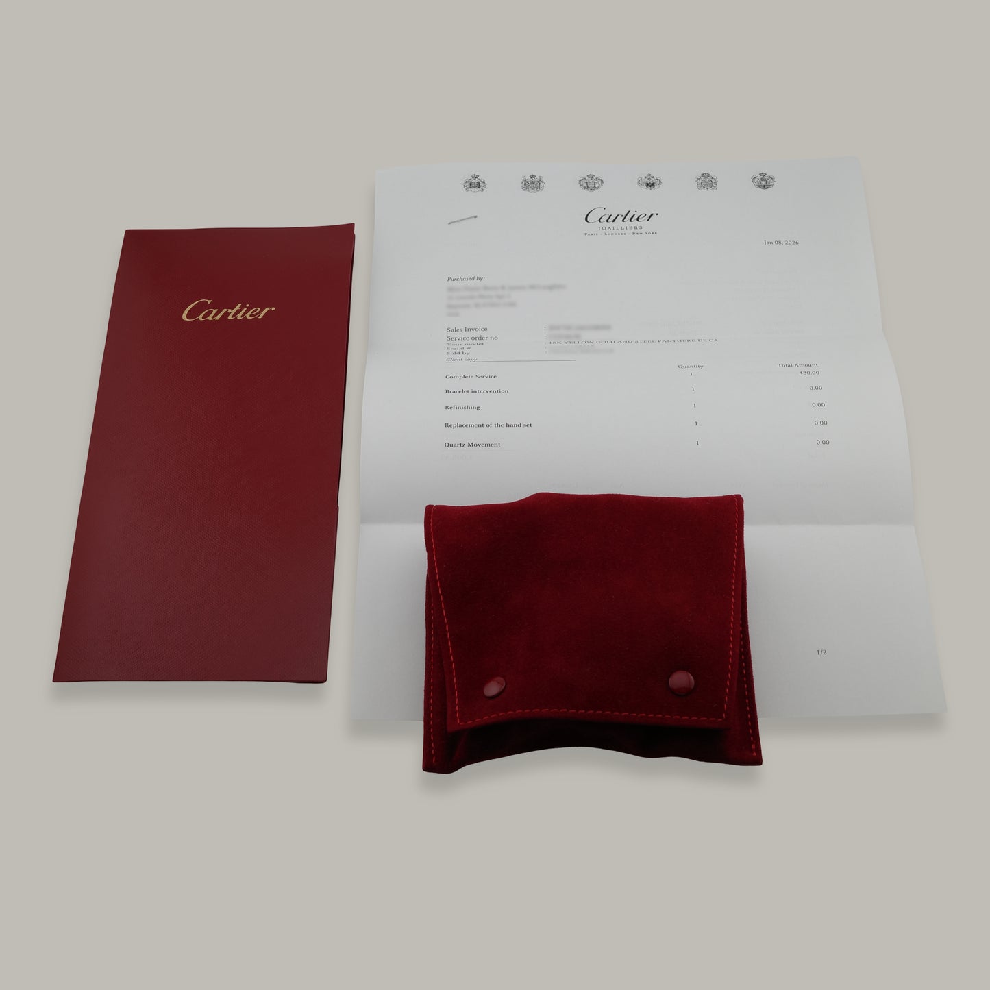 Two-Tone Cartier Panthère Small Watch