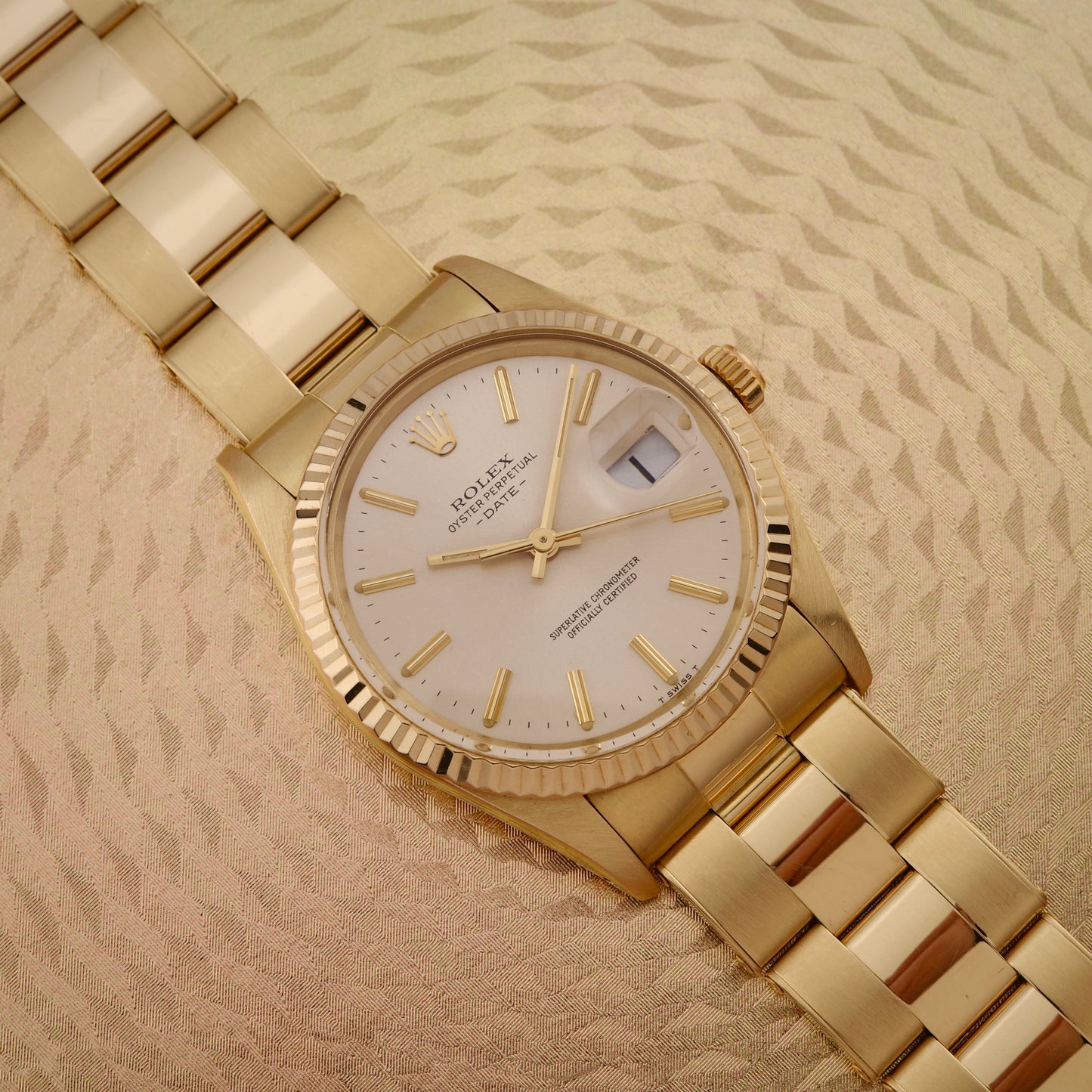 14K Rolex Oyster Perpetual Date Watch