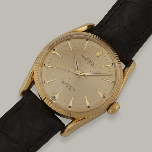14K Rolex Oyster Perpetual "Bombay" Watch