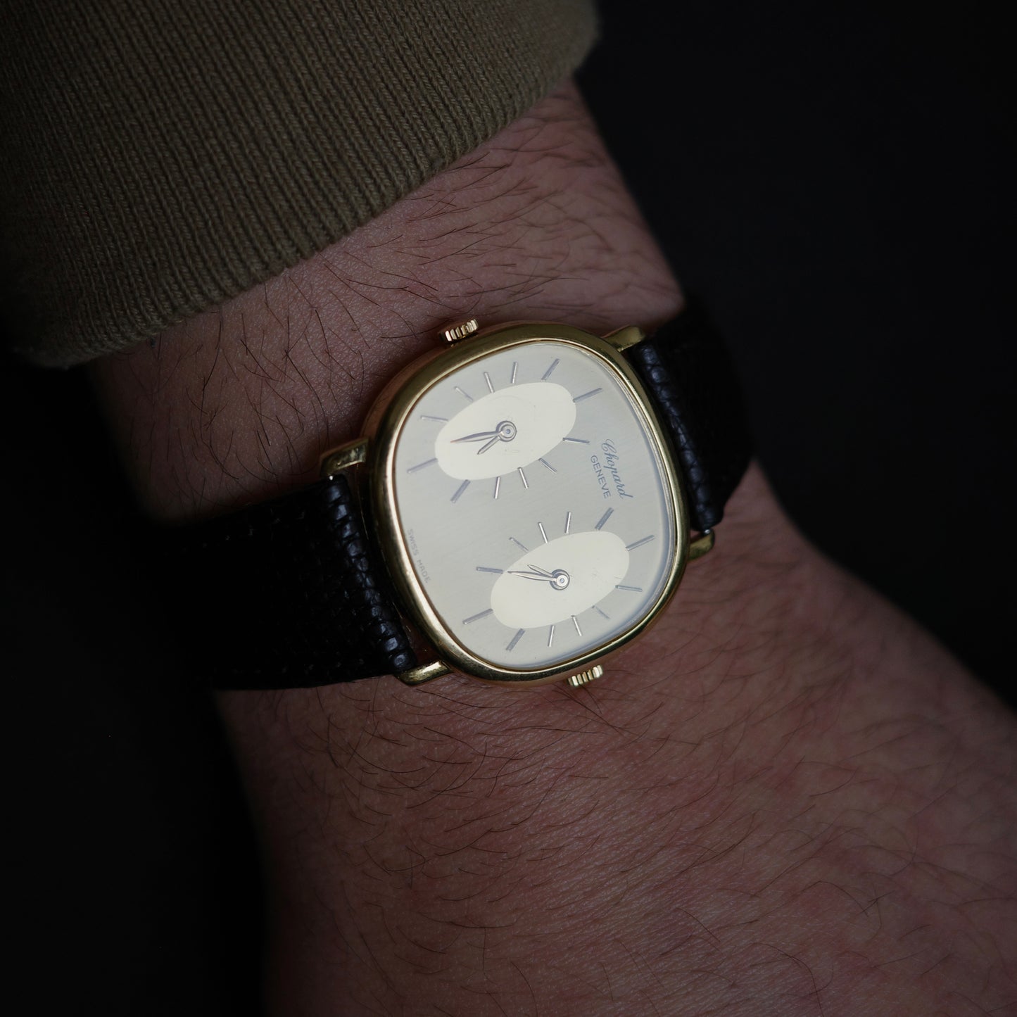 18K Chopard Dual Timezone Watch