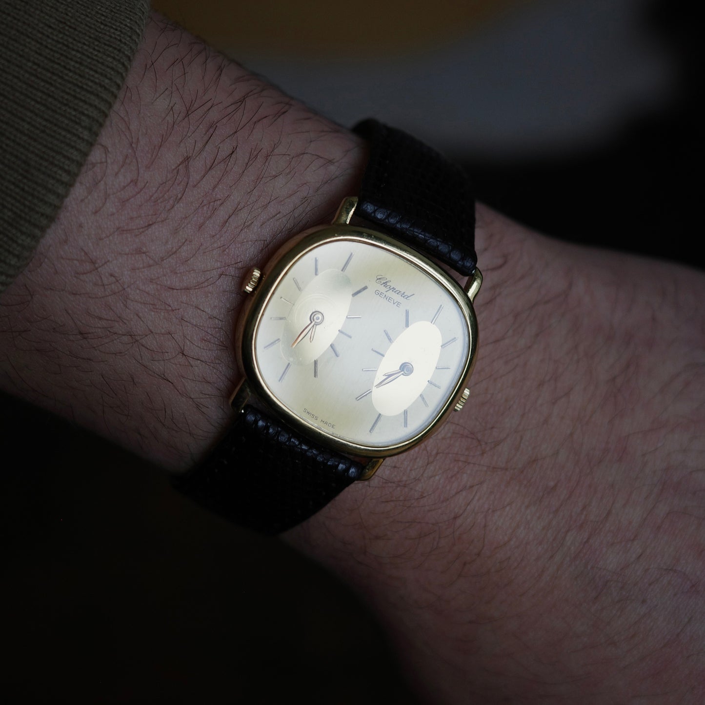 18K Chopard Dual Timezone Watch