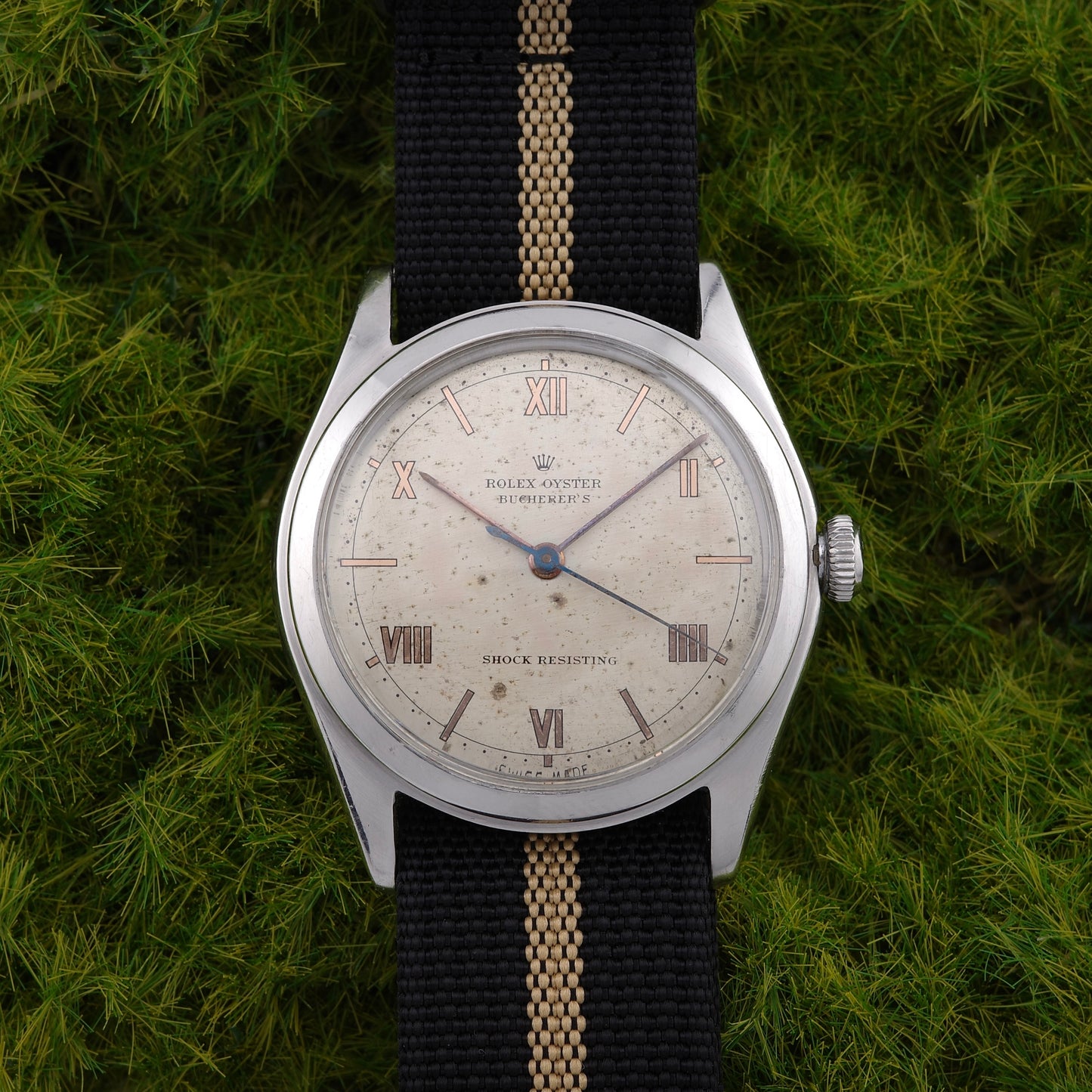 Rolex "Bucherer's" Double-Stamped Oyster Precision 4377 Watch